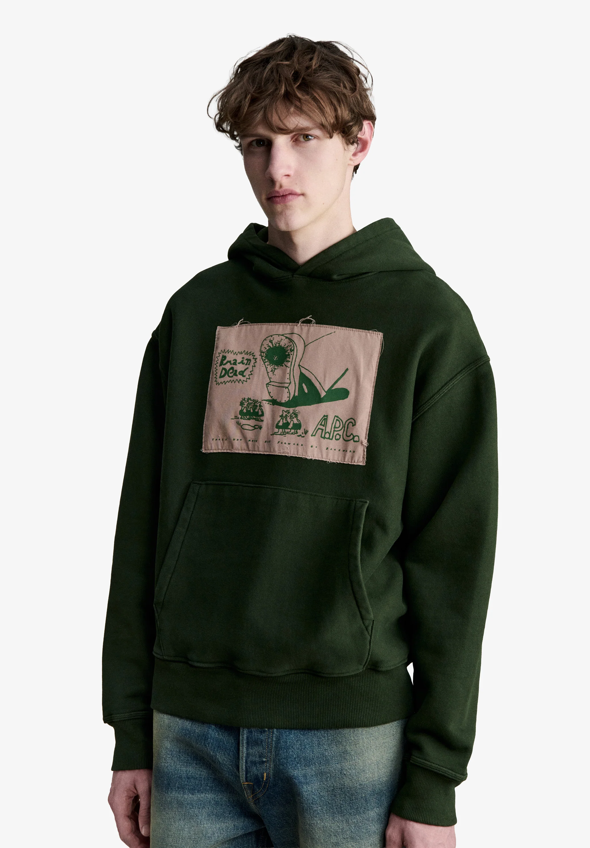 A.P.C. x Brain Dead Stomp hoodie