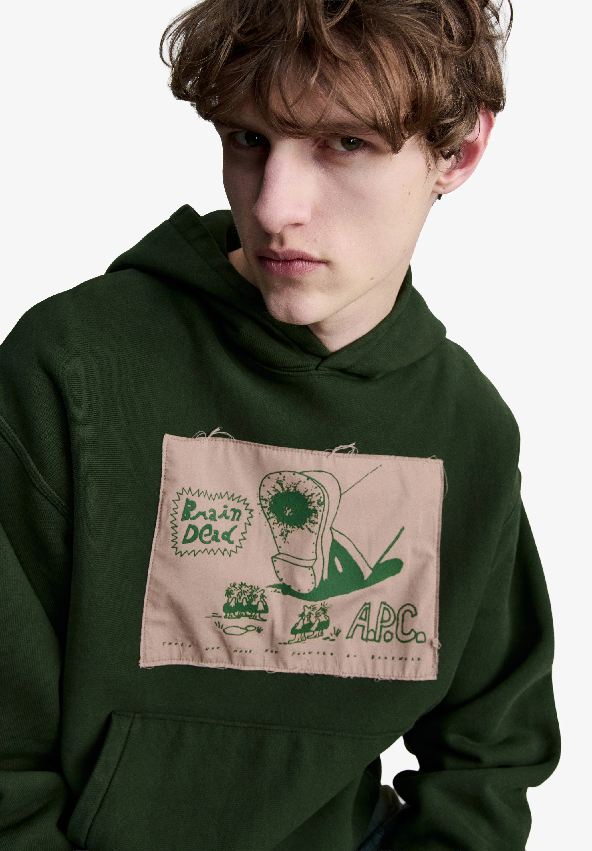 A.P.C. x Brain Dead Stomp hoodie