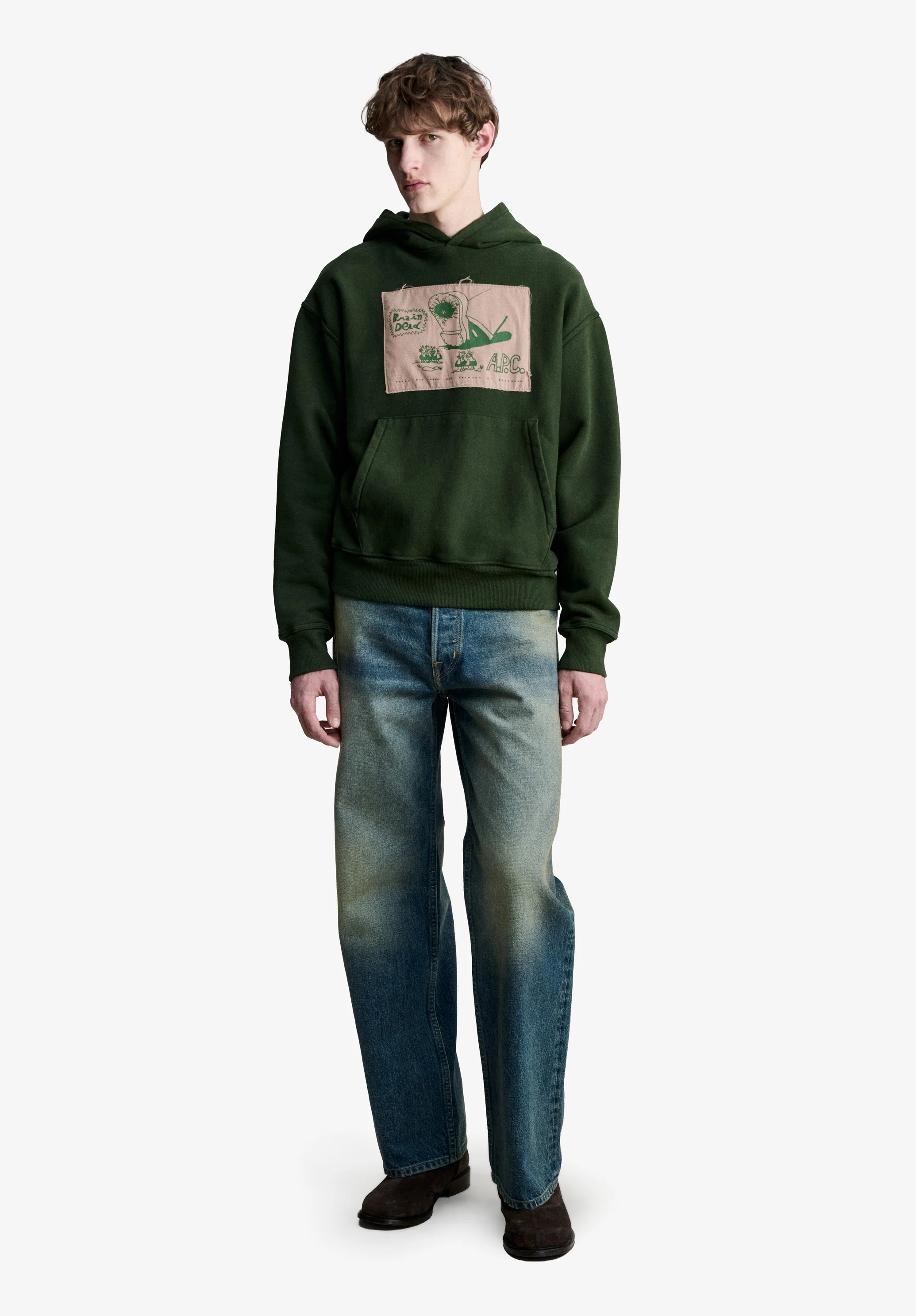 A.P.C. x Brain Dead Stomp hoodie