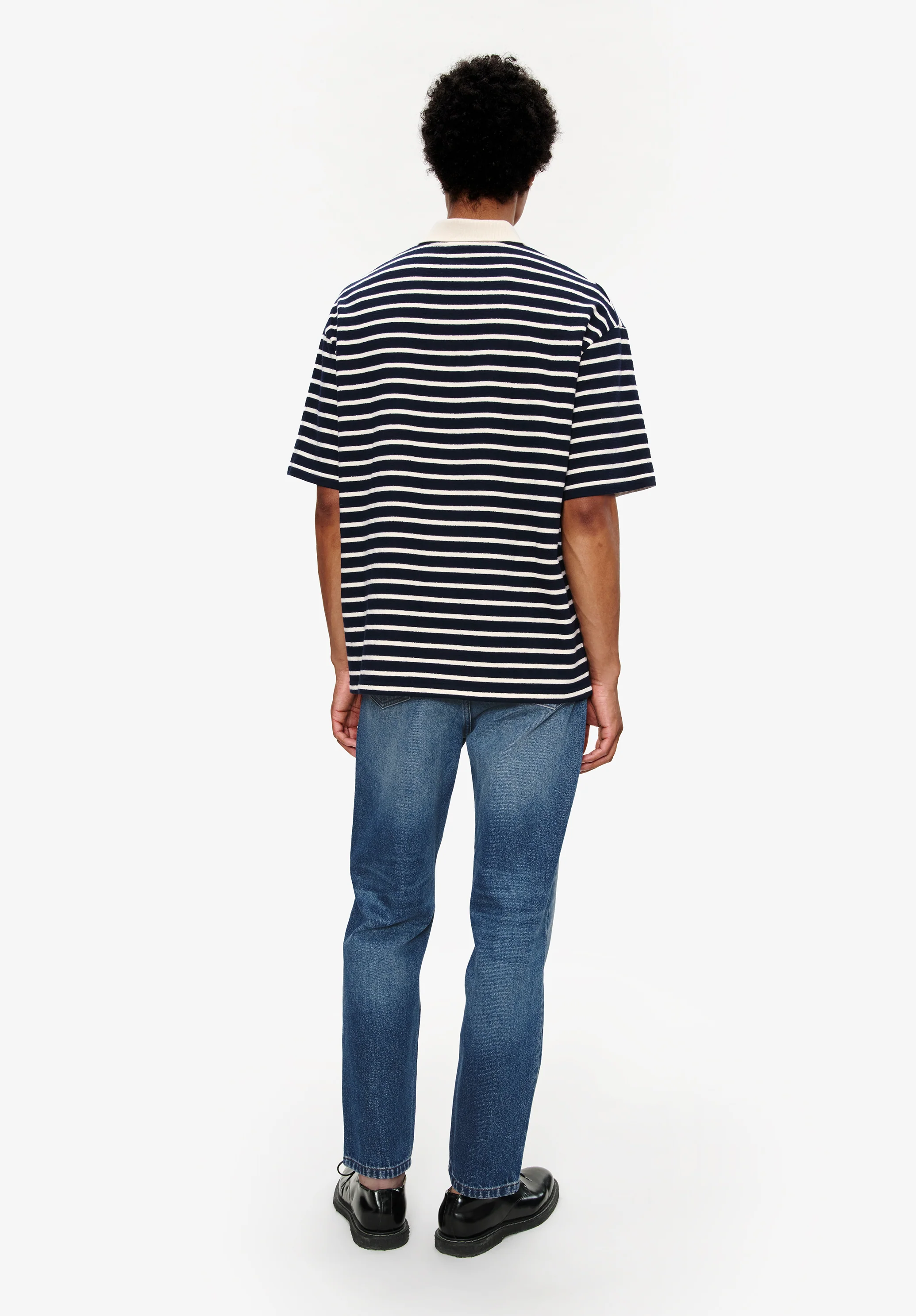 Striped polo shirt