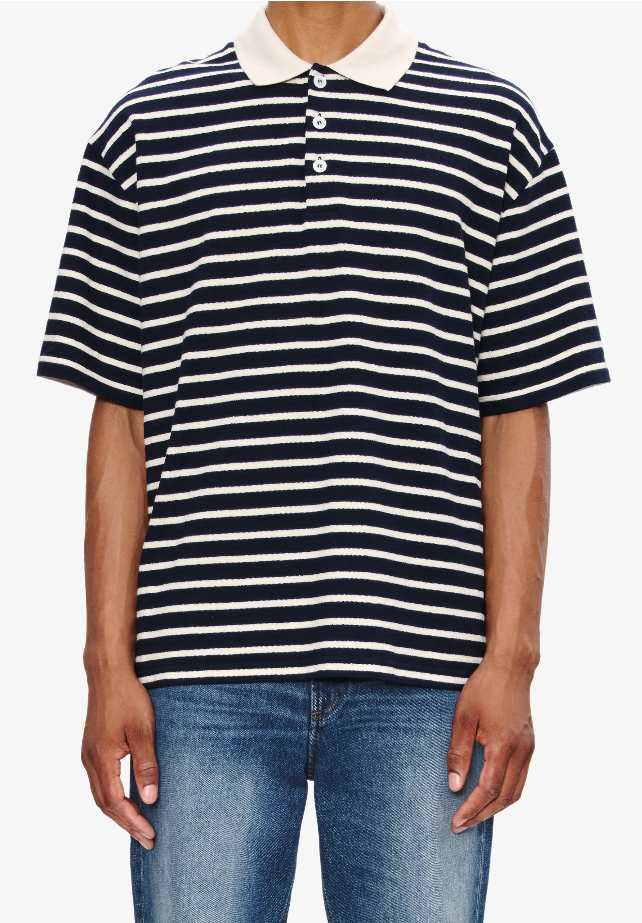Striped polo shirt