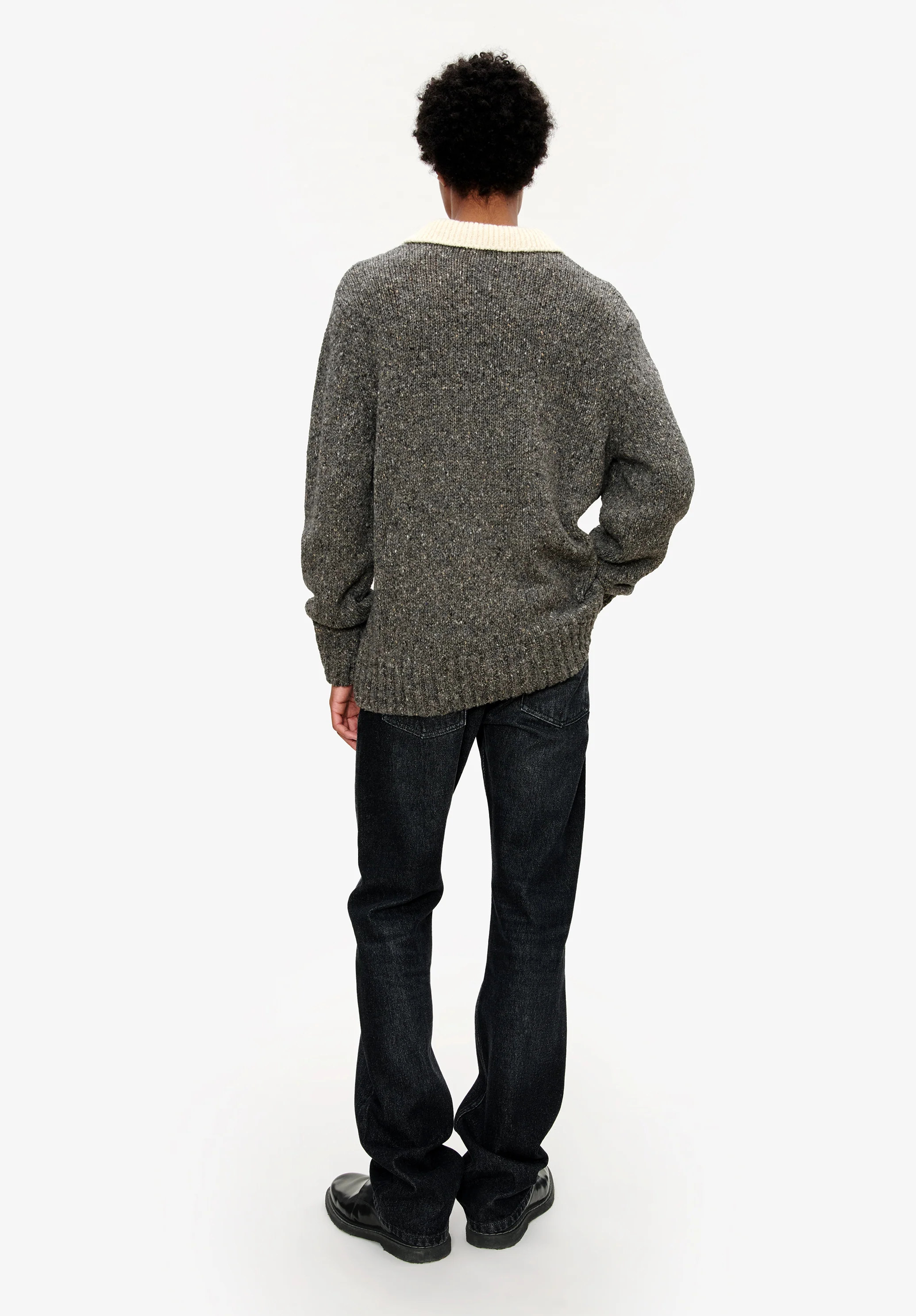 Sweater polo collar