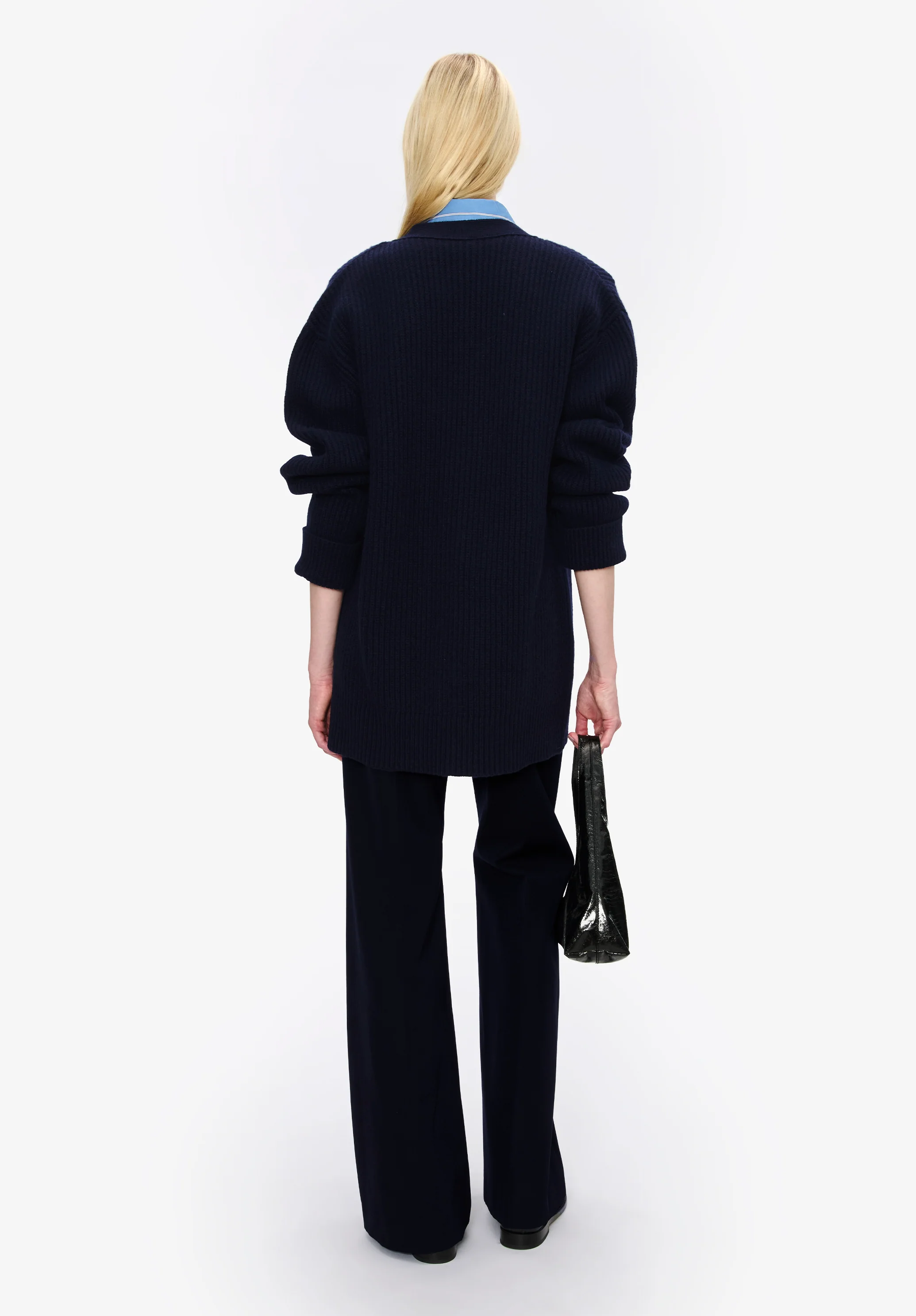 Wool-cashmere cardigan (W)