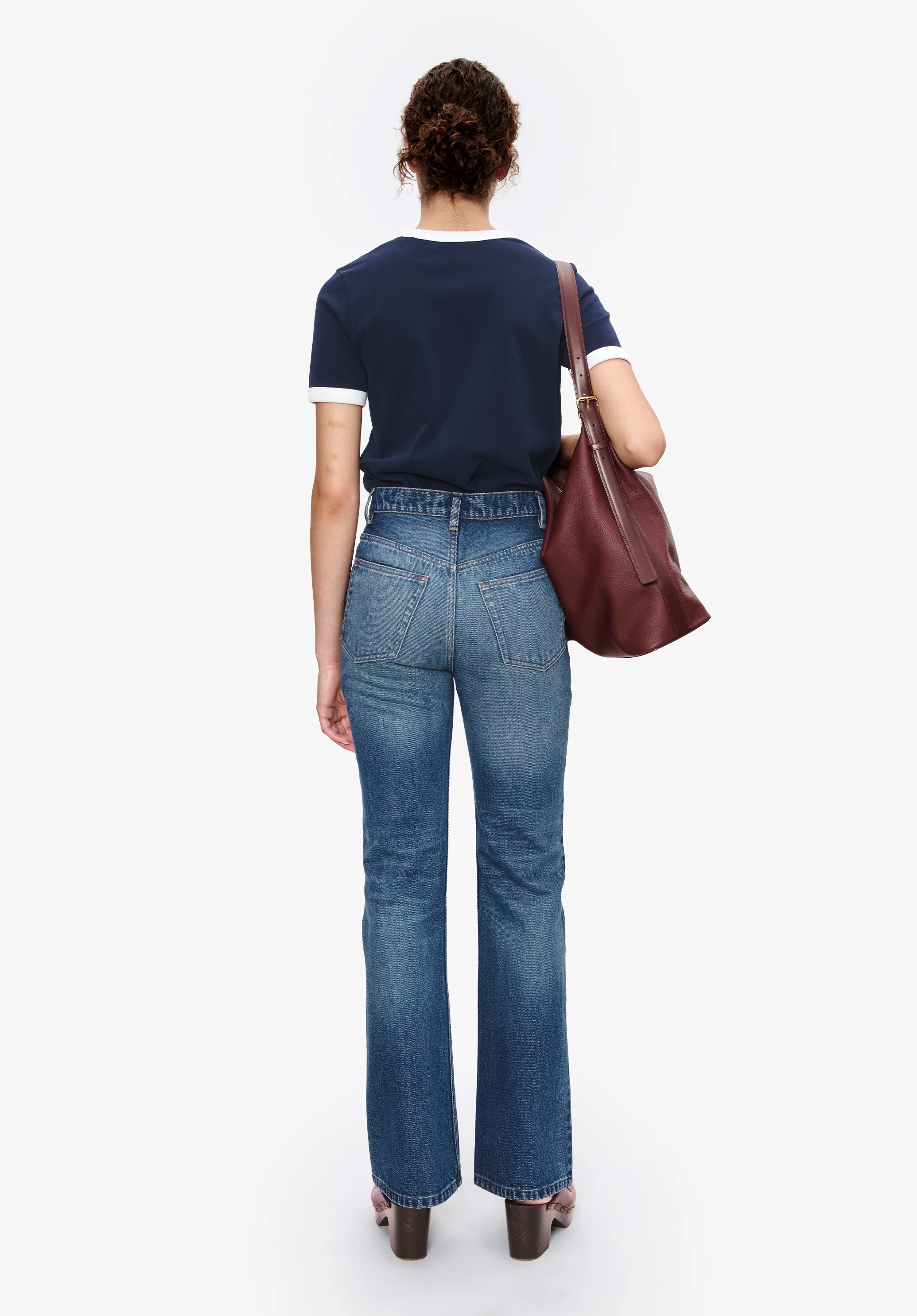 Ringer crop T-shirt