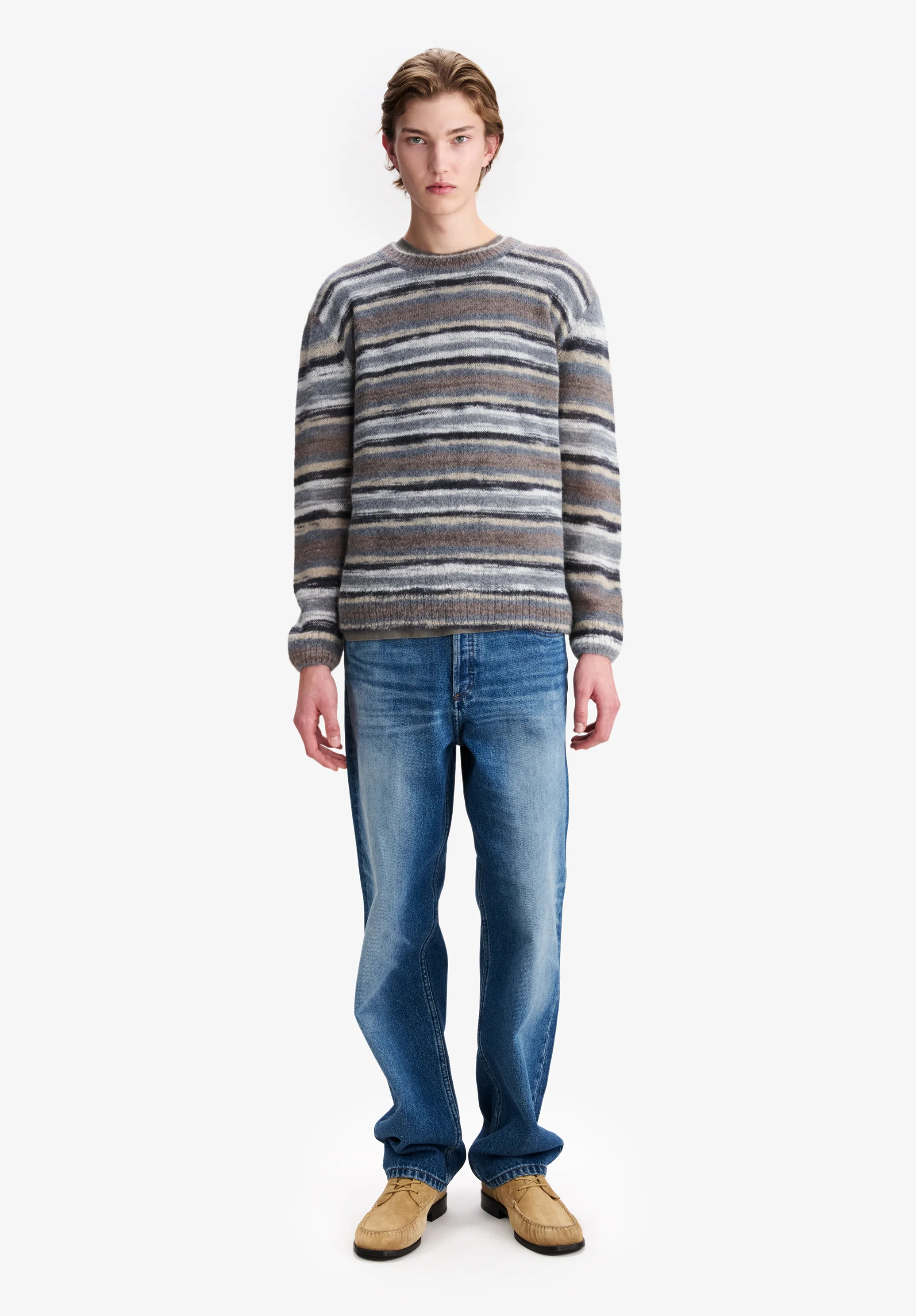 Striped Alpaca Sweater