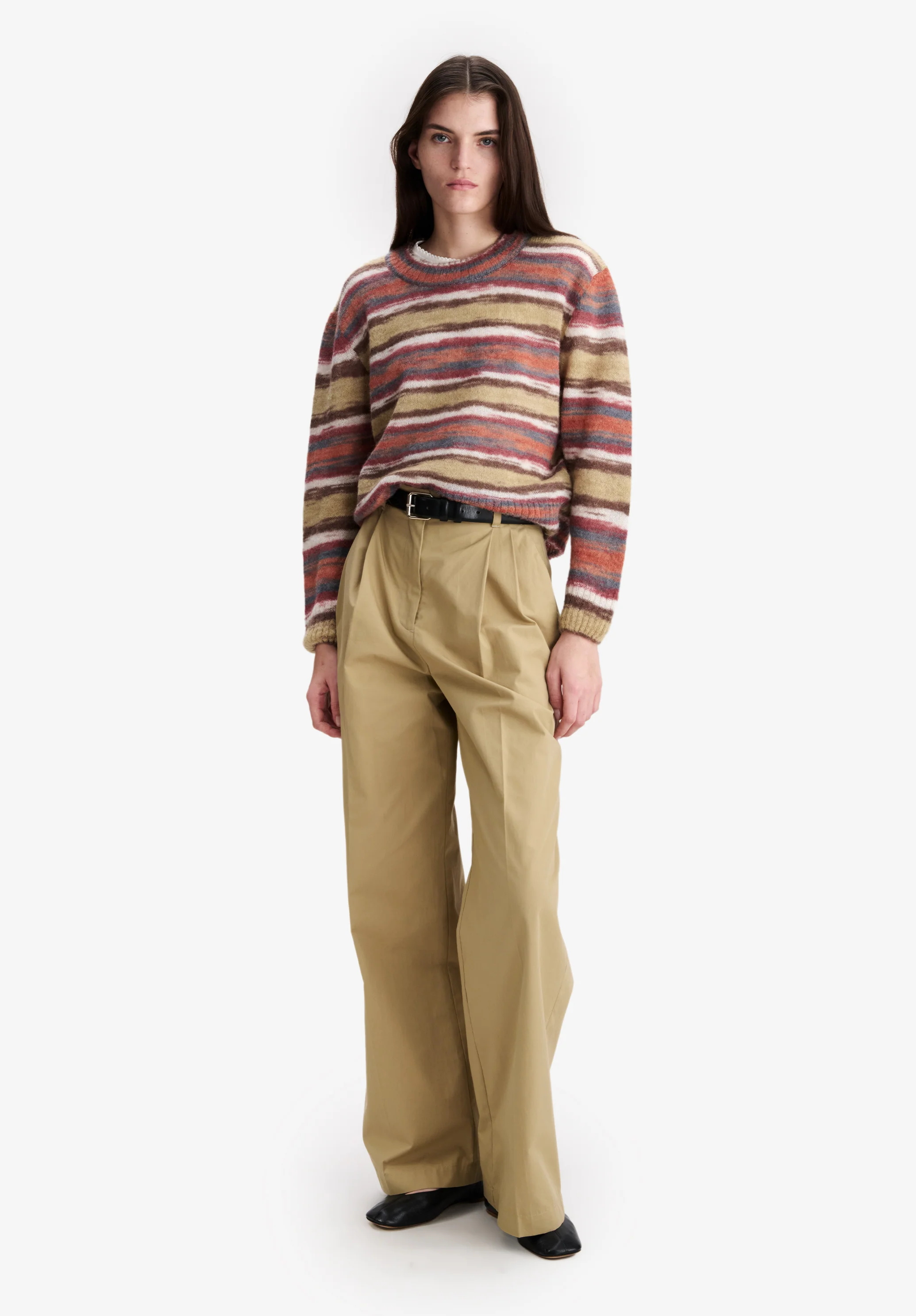 Striped Alpaca Sweater