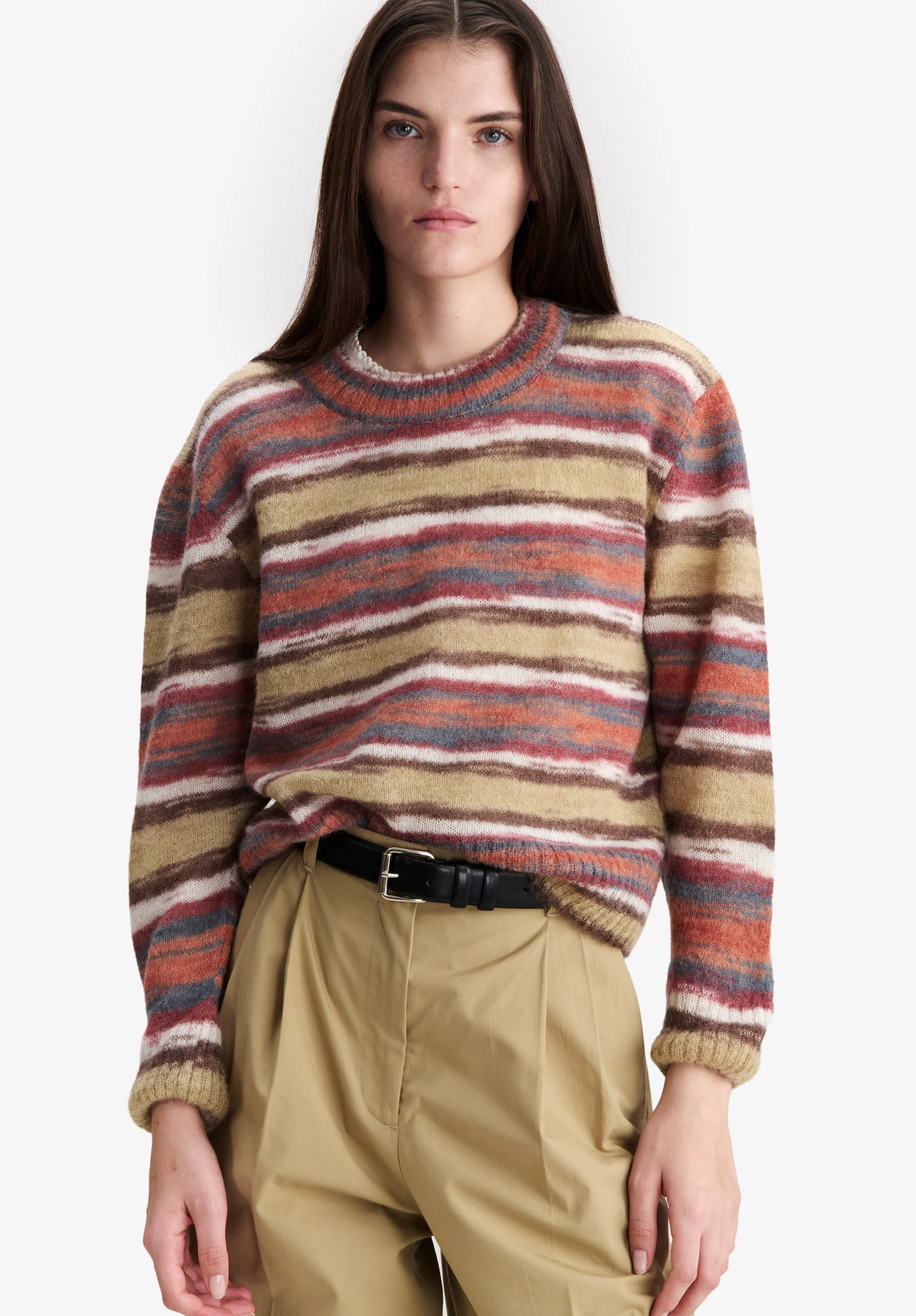 Striped Alpaca Sweater