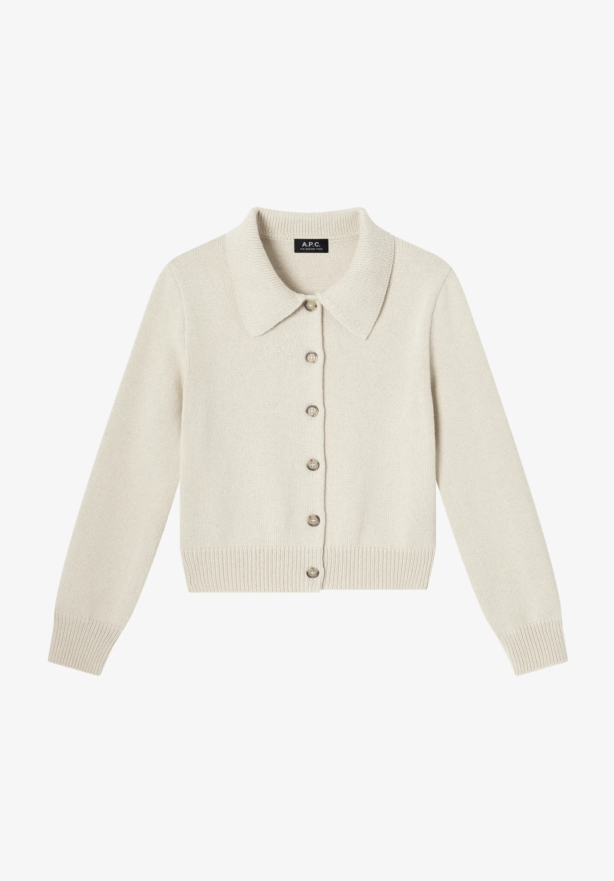 Wool Collared Cardigan
