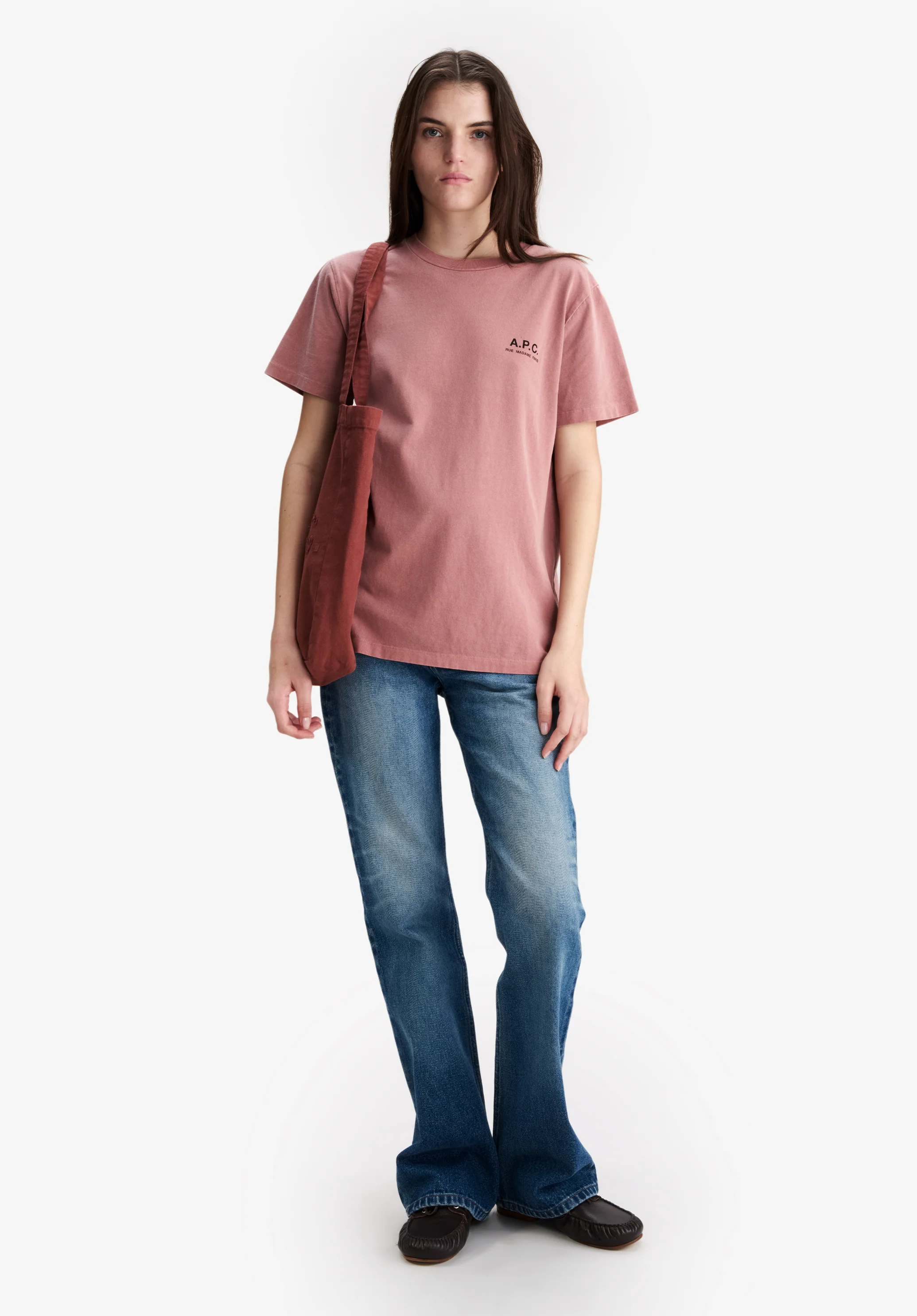 T-Shirt With A.P.C. Rue Madame Logo (W)