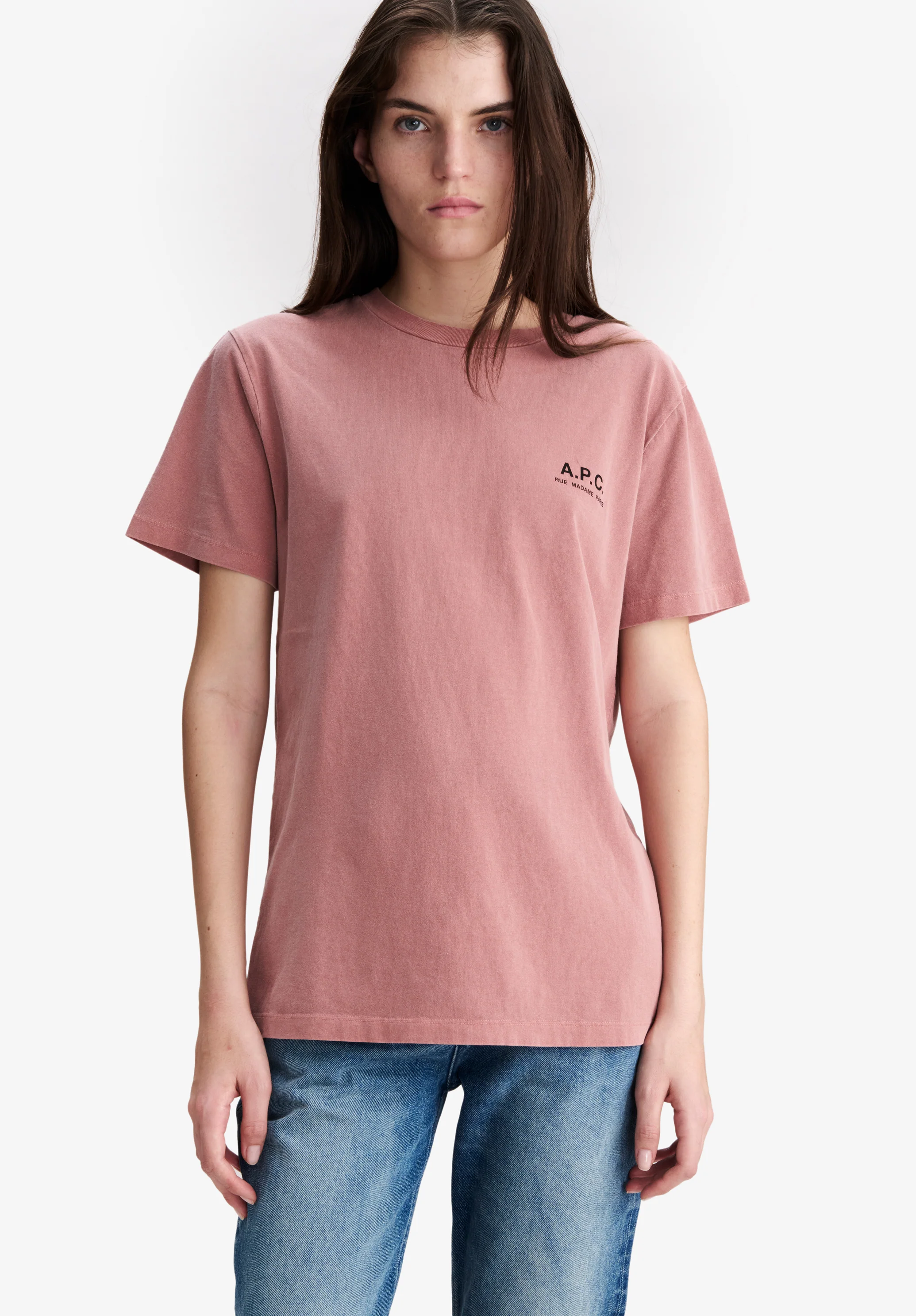 T-Shirt With A.P.C. Rue Madame Logo (W)