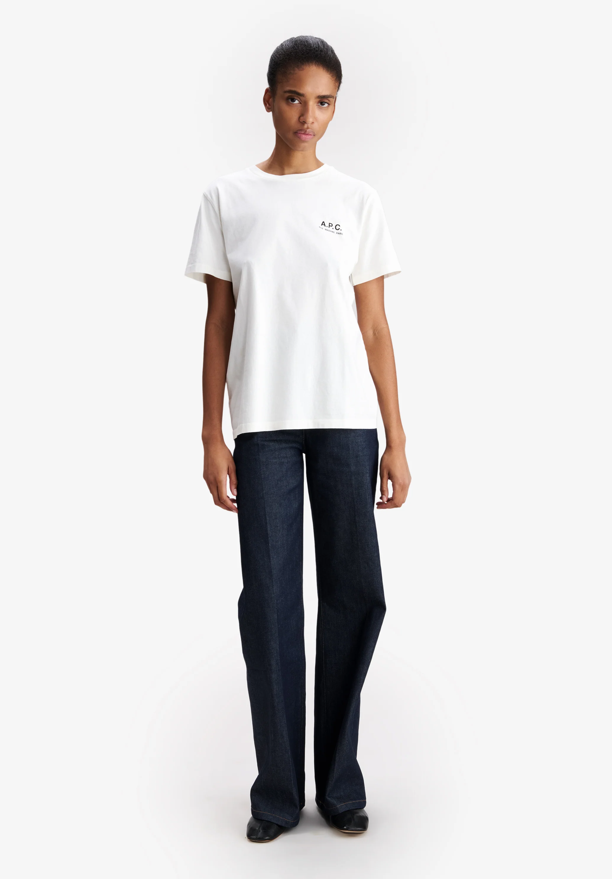 T-Shirt With A.P.C. Rue Madame Logo (W)