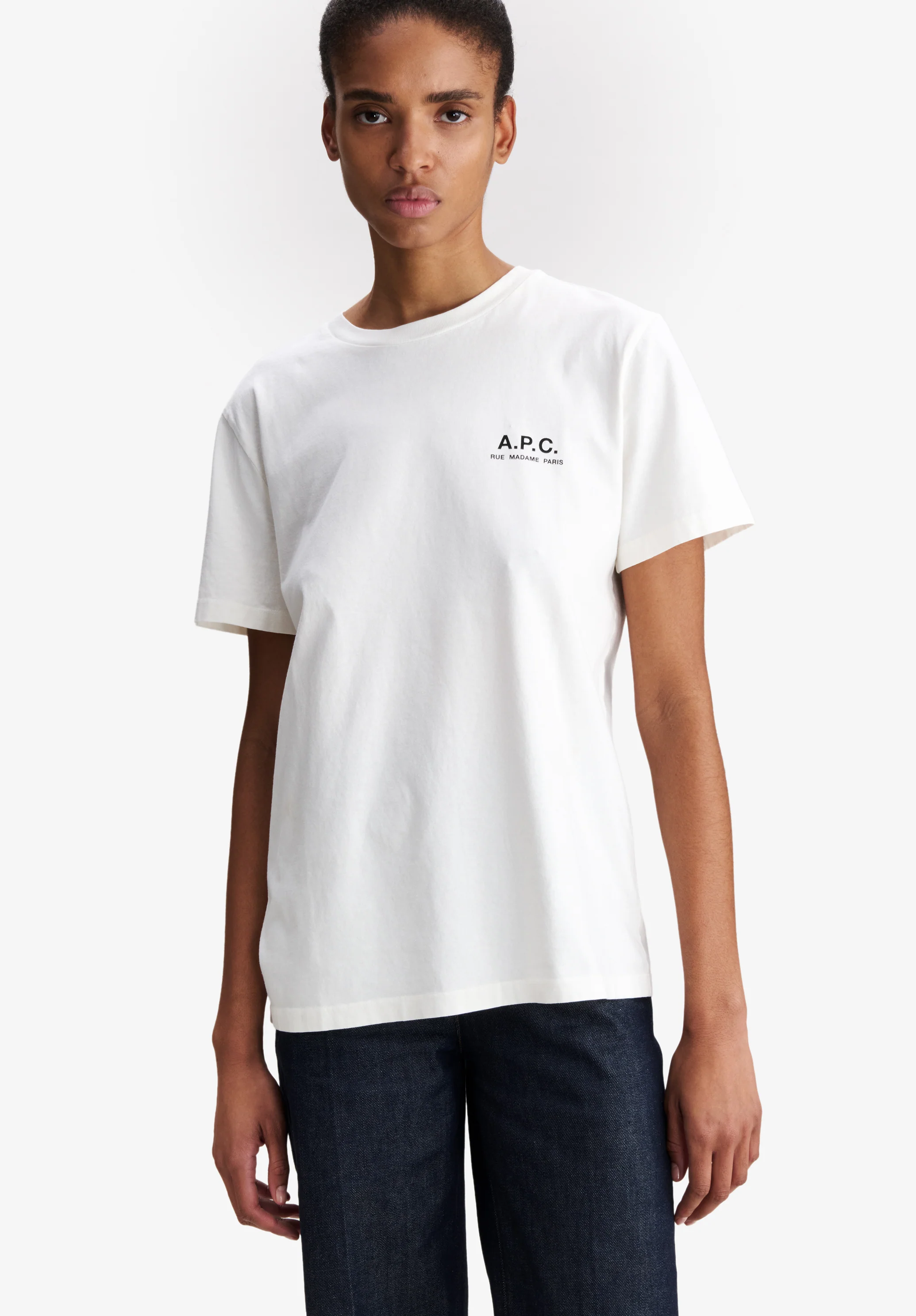 T-Shirt With A.P.C. Rue Madame Logo (W)
