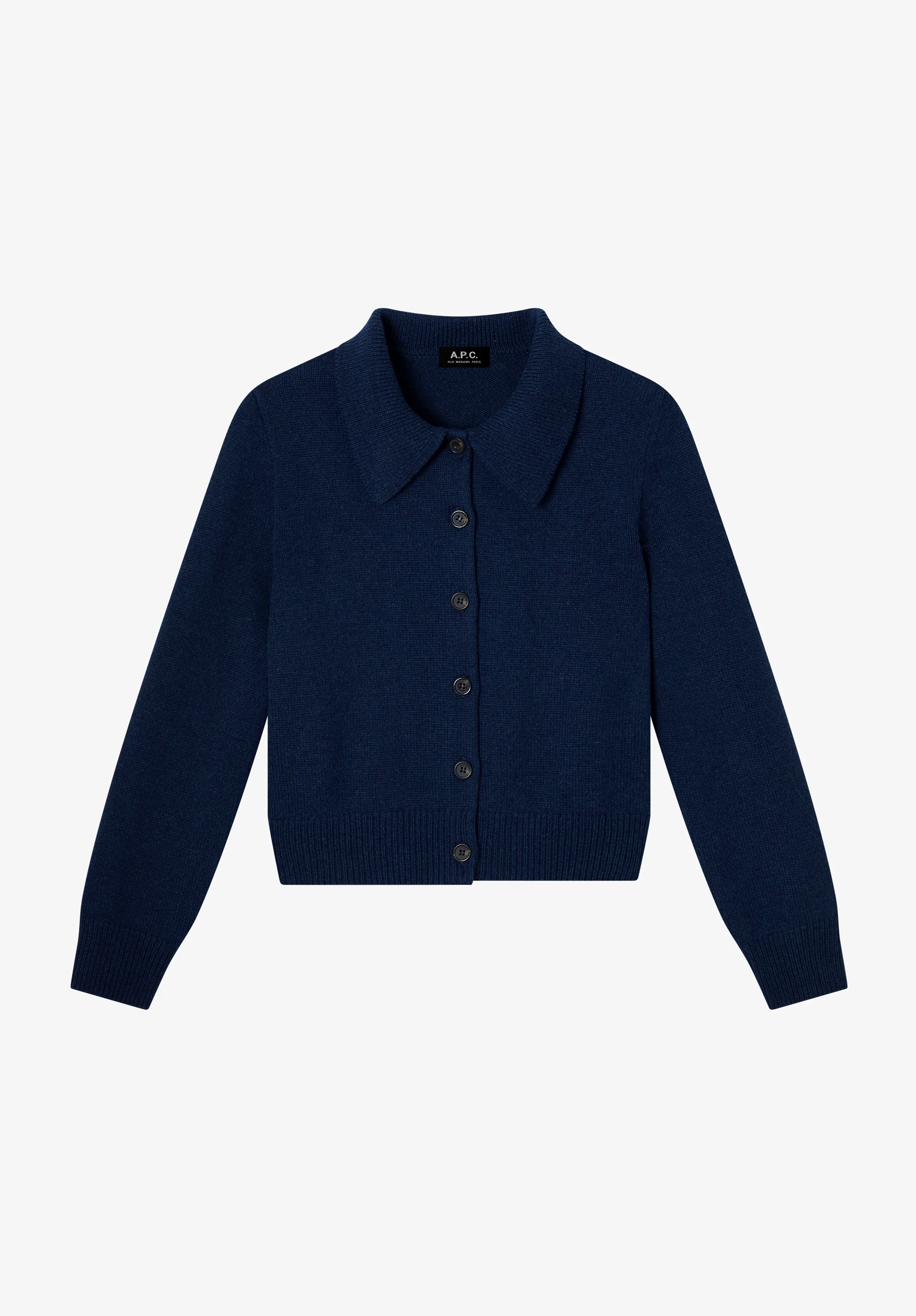 Wool Collared Cardigan