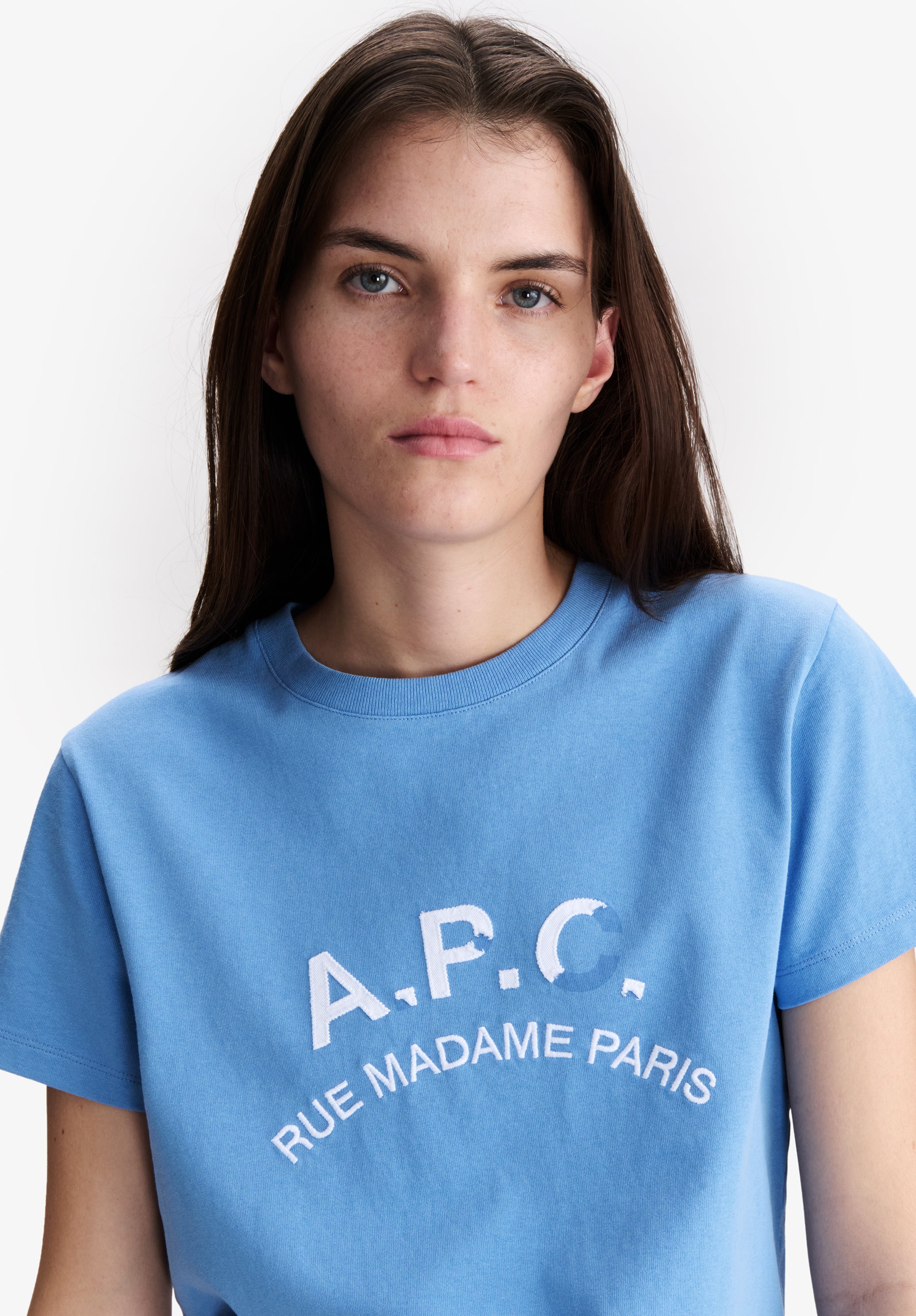 T-Shirt With Vintage-Effect A.P.C. Logo