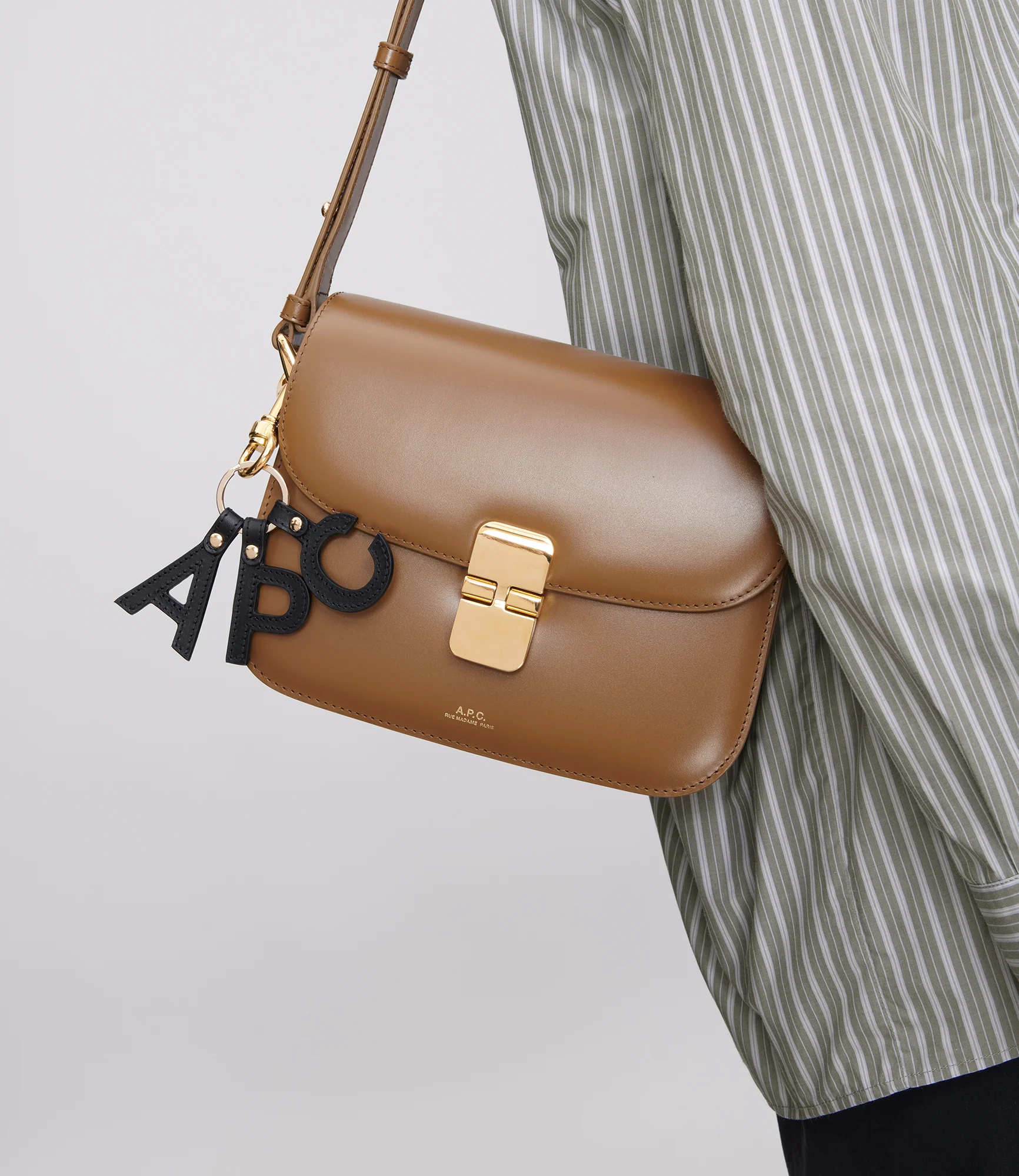 A.P.C. letters key ring