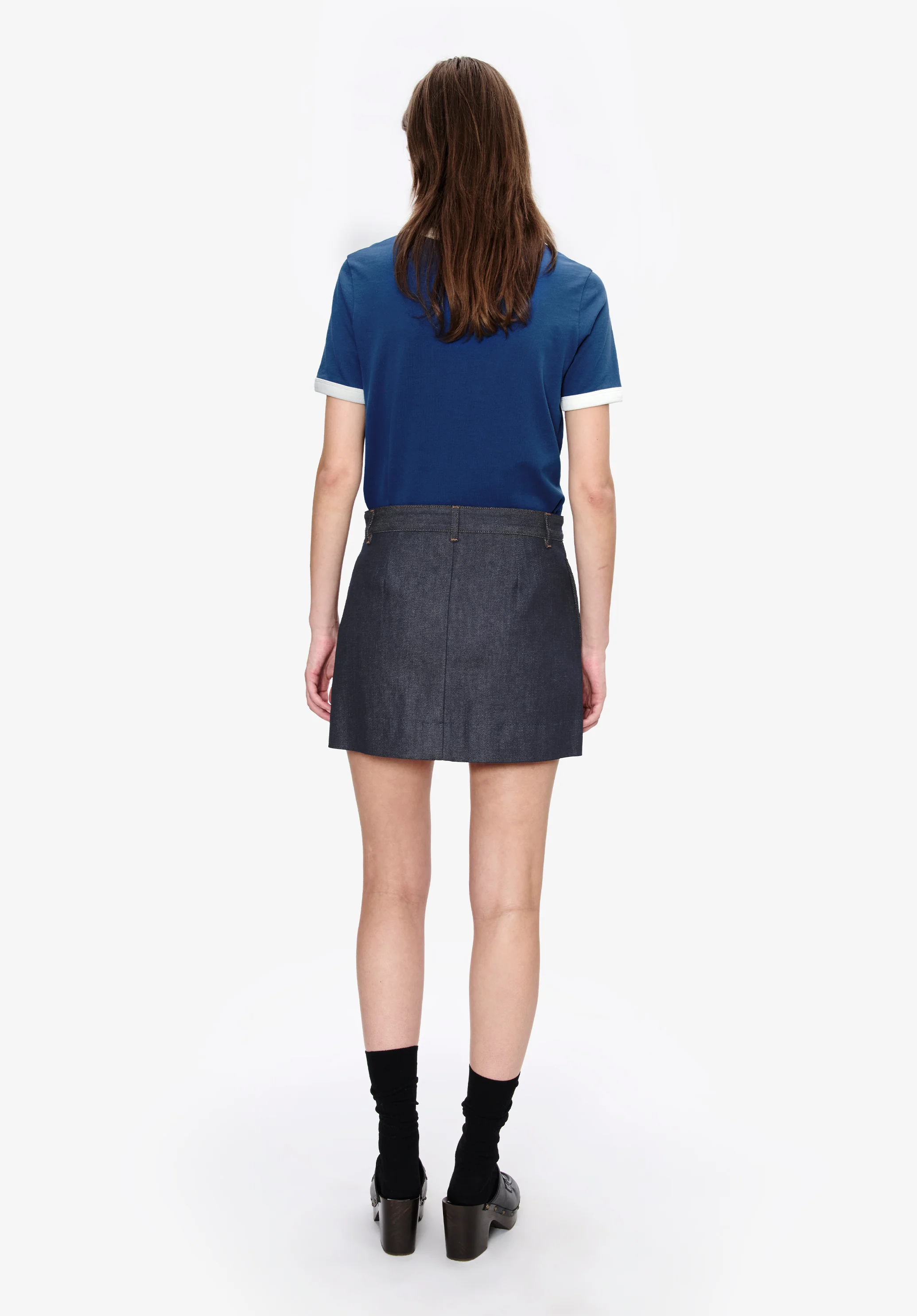 Pleated mini skirt