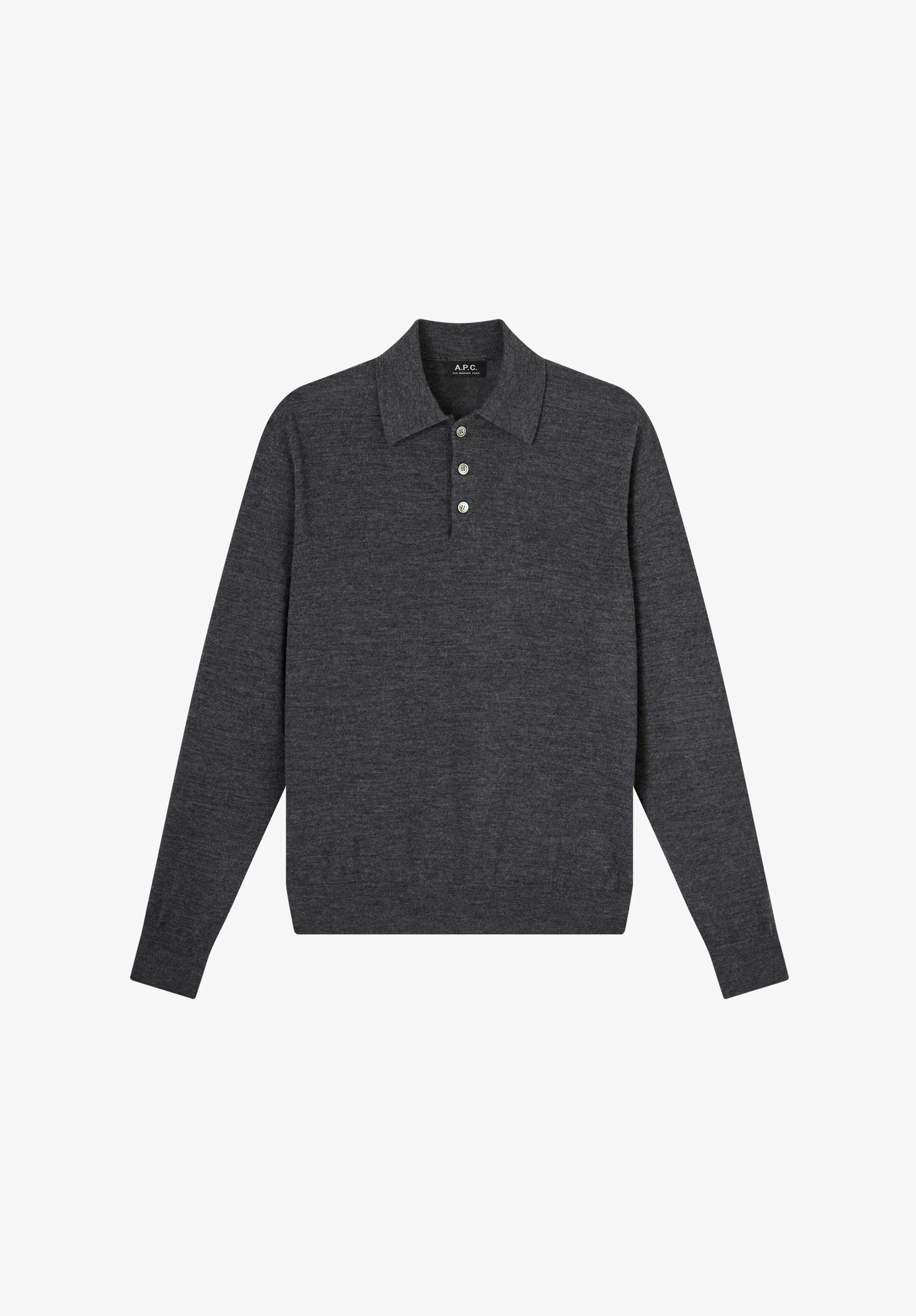 Wool polo shirt