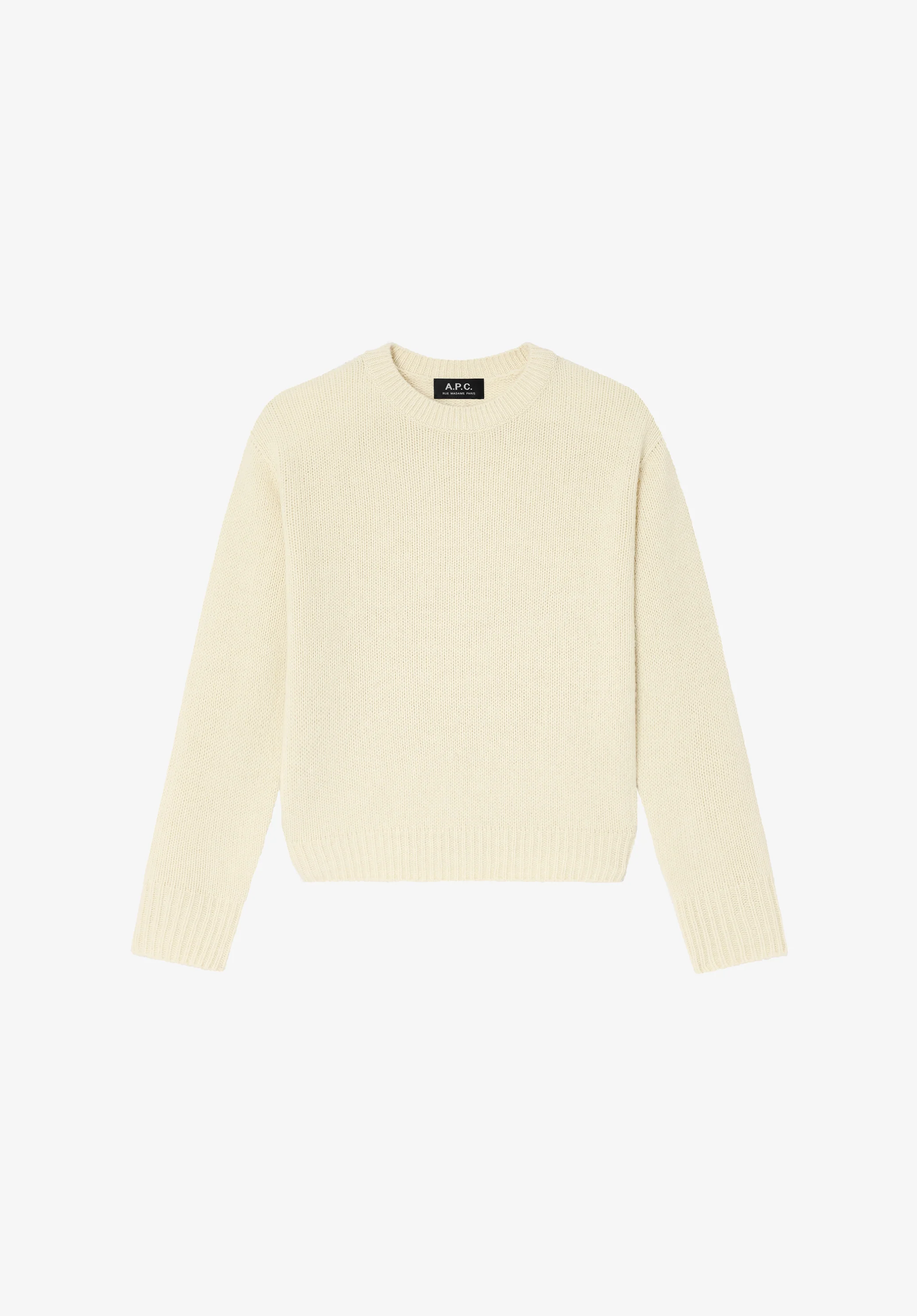 Short crew neck sweater