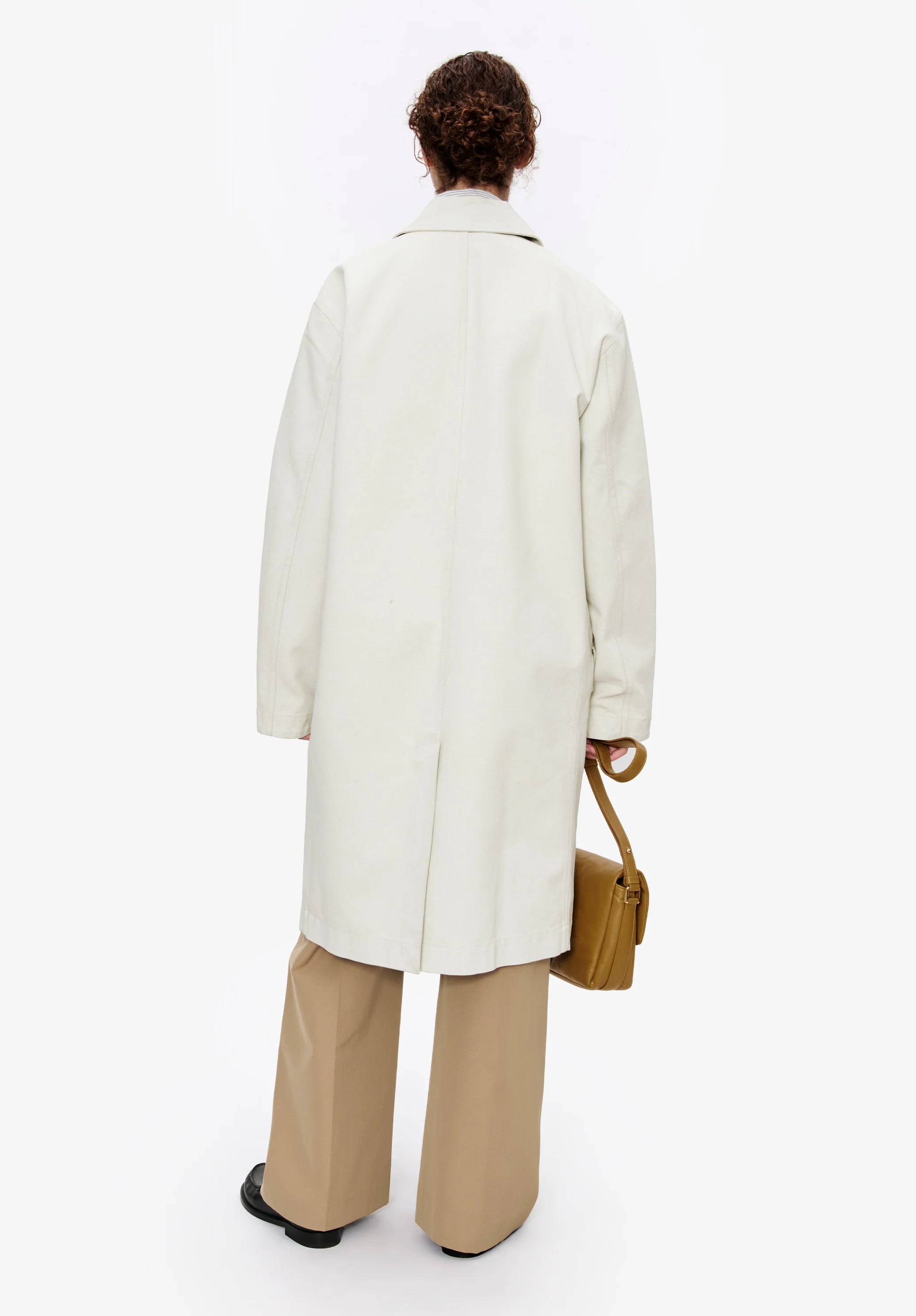Coated canvas overcoat (W)