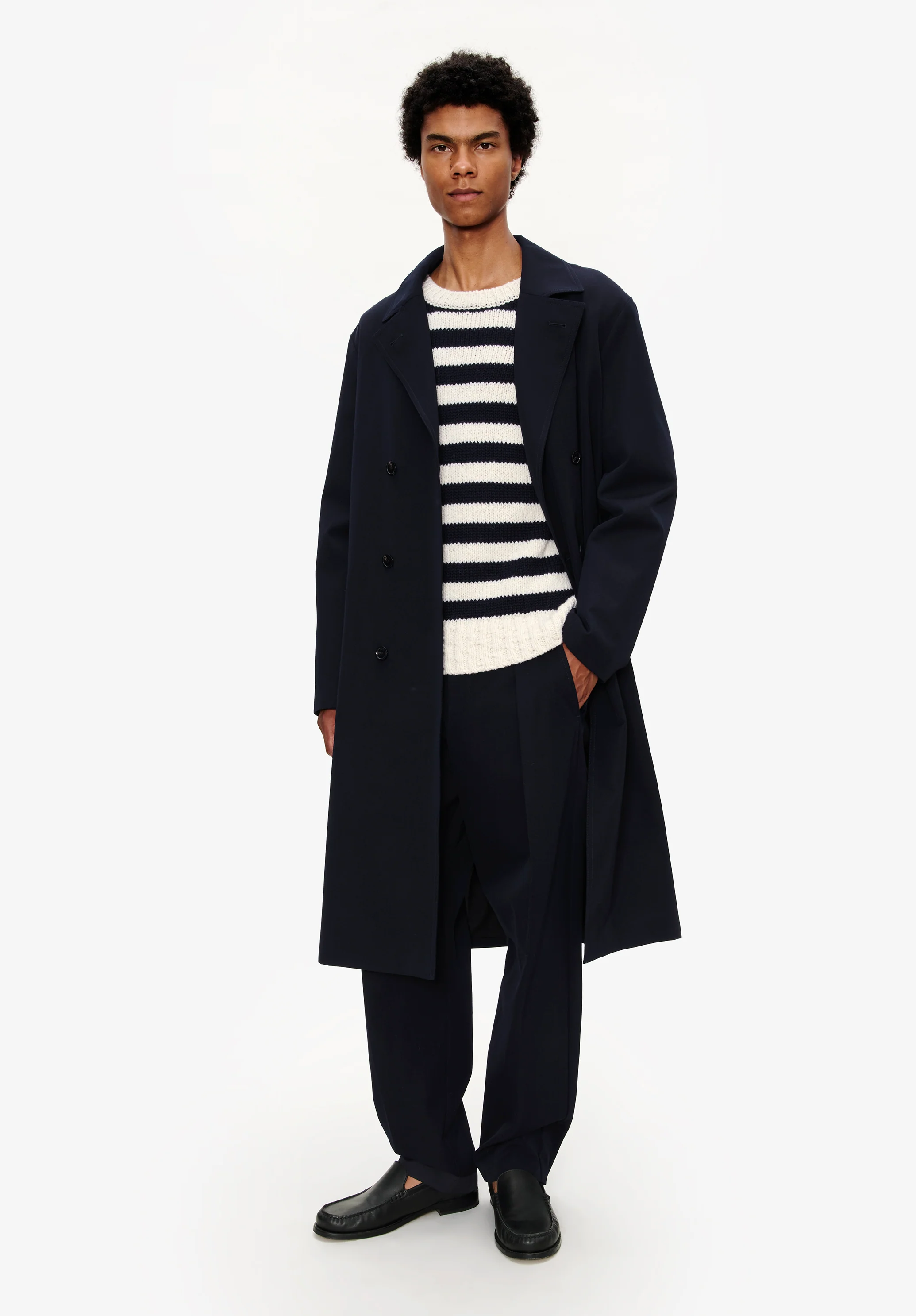 Double-breasted coat