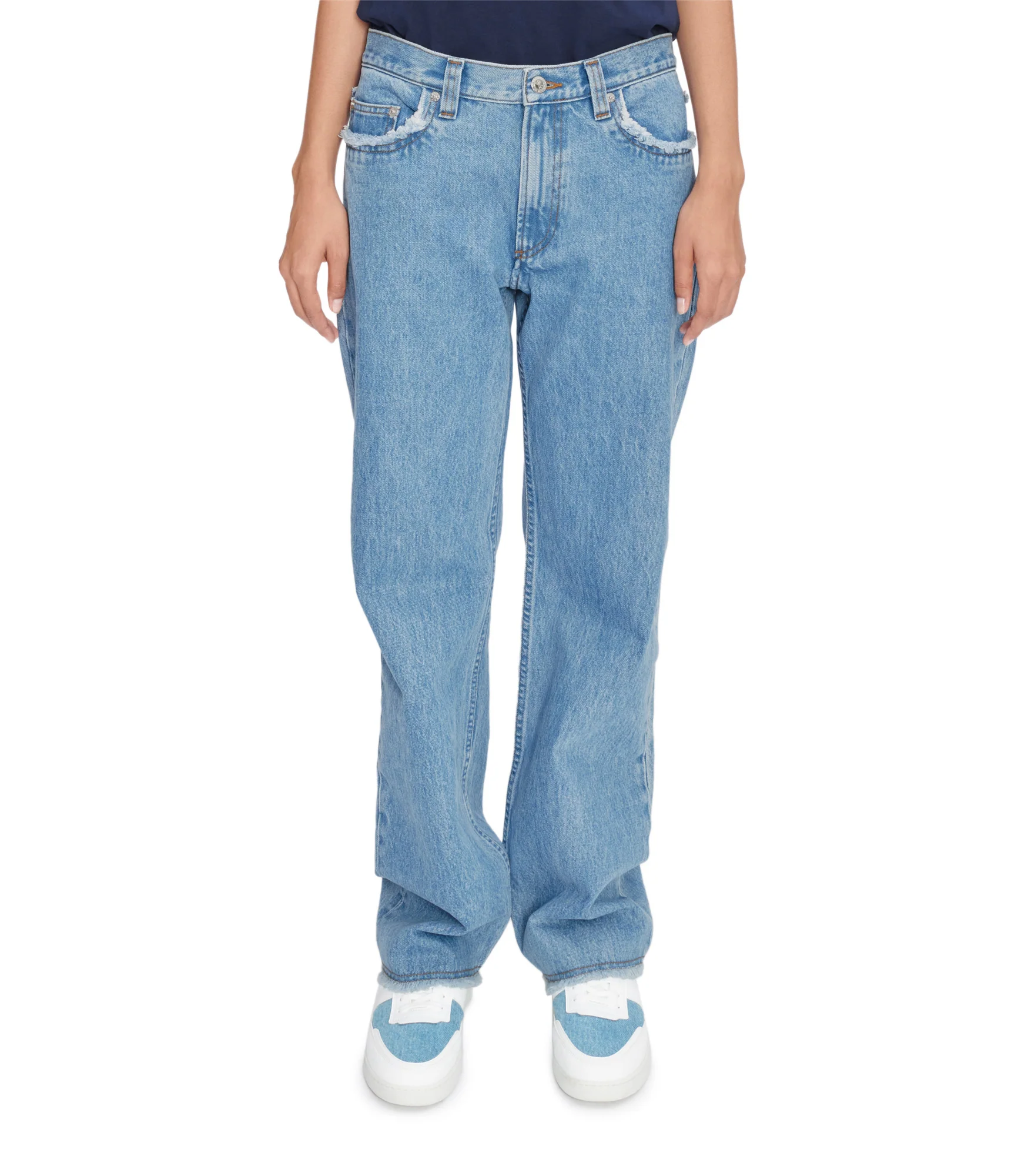 Relaxed Raw Edge F jeans