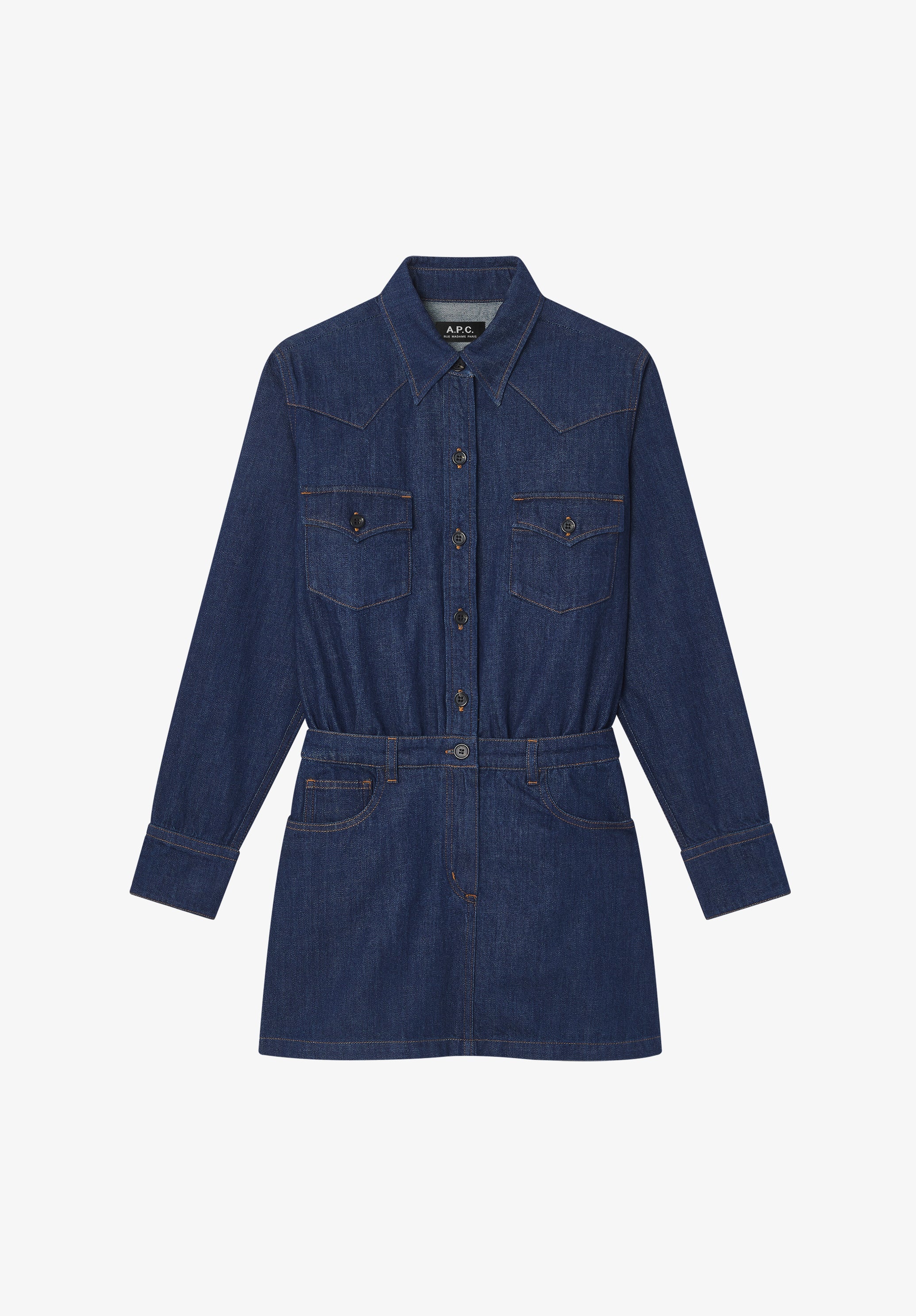 Western shirt-dress