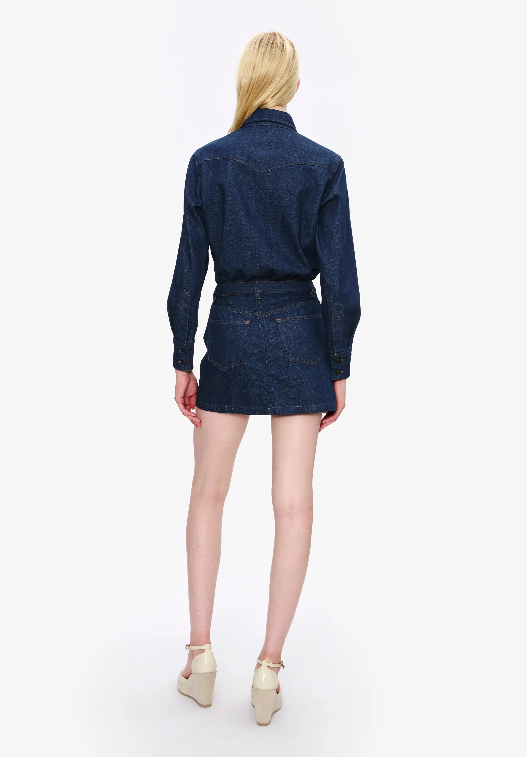 Western shirt-dress