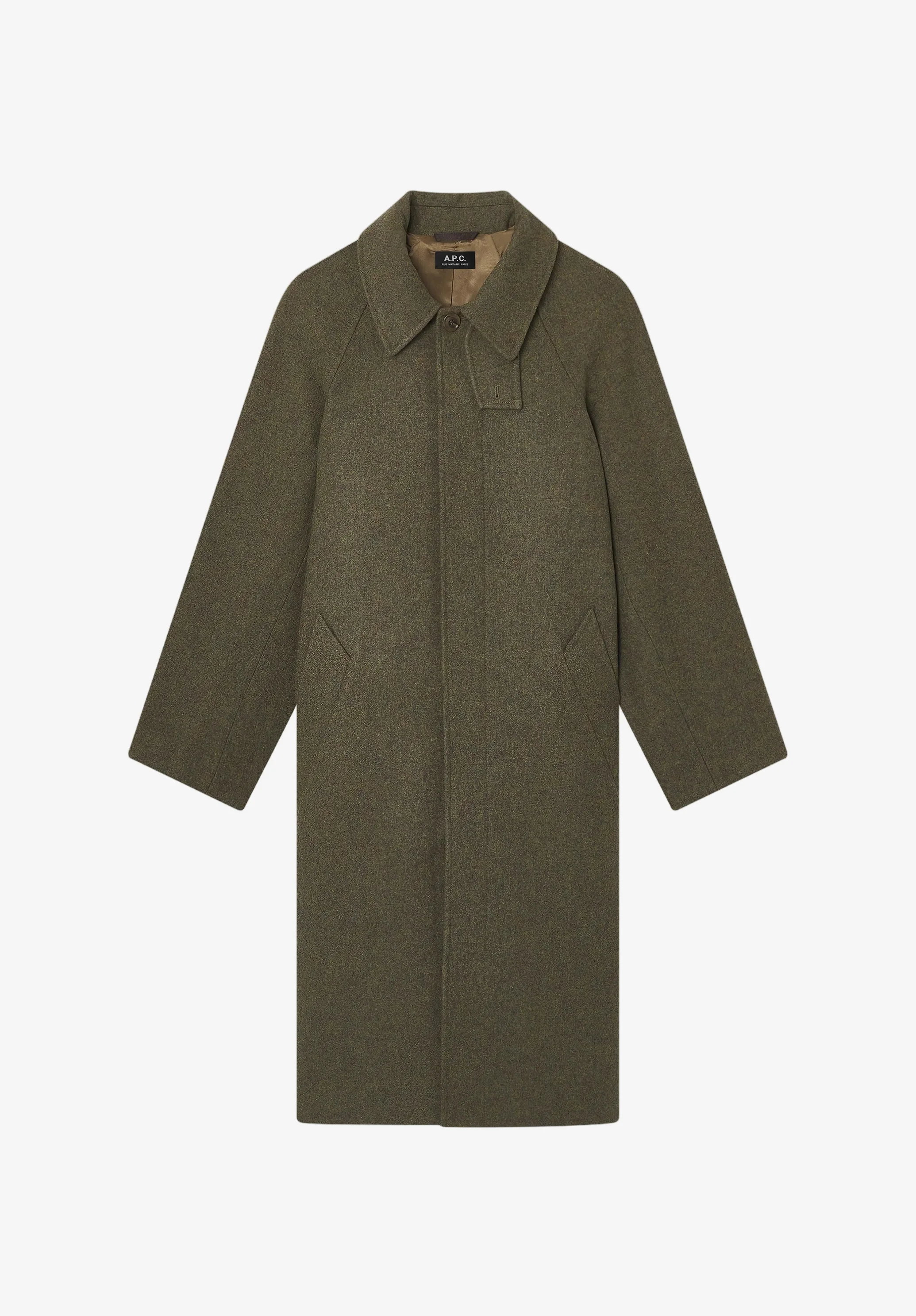 Raglan sleeve coat