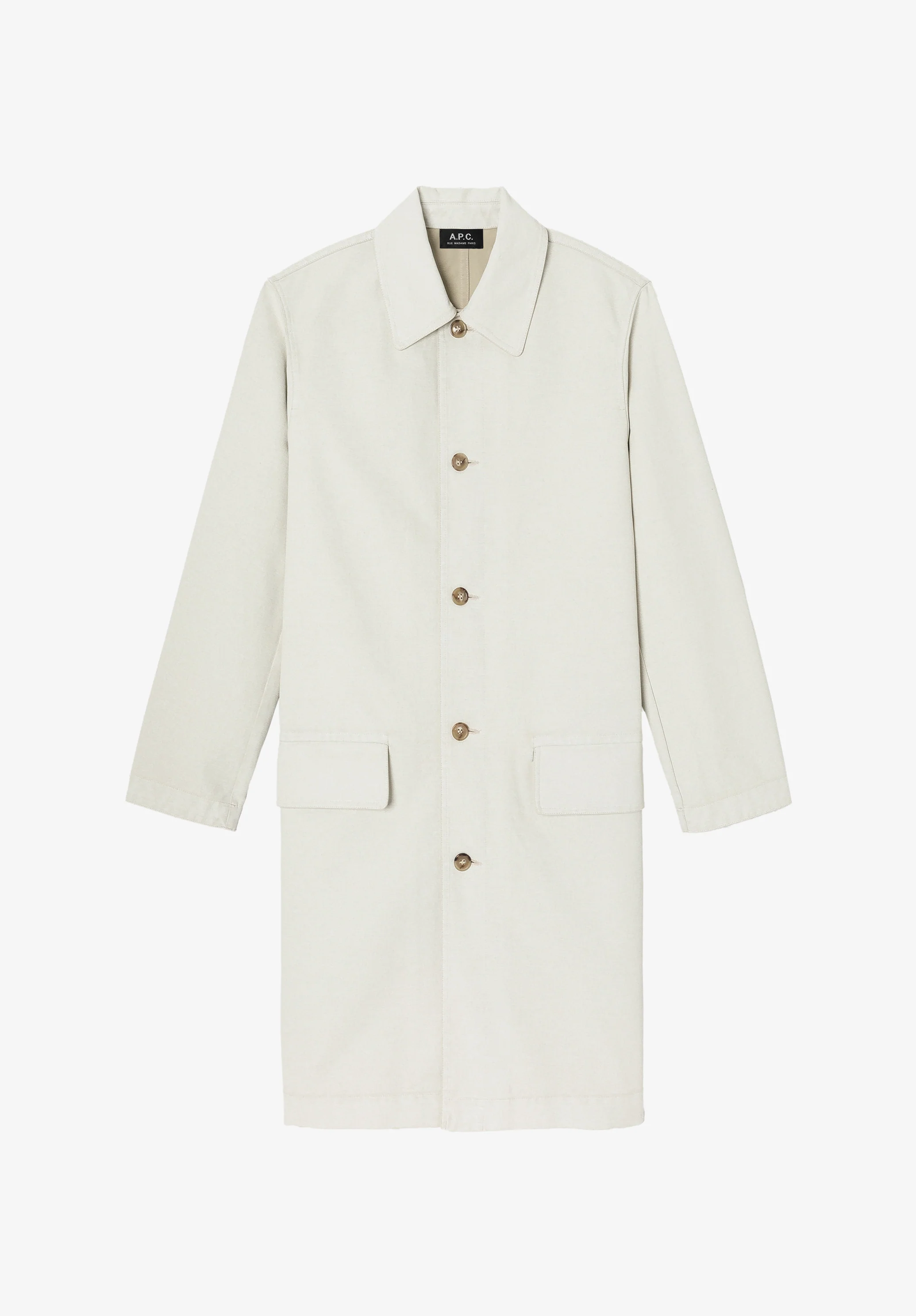 Coated canvas overcoat (M)