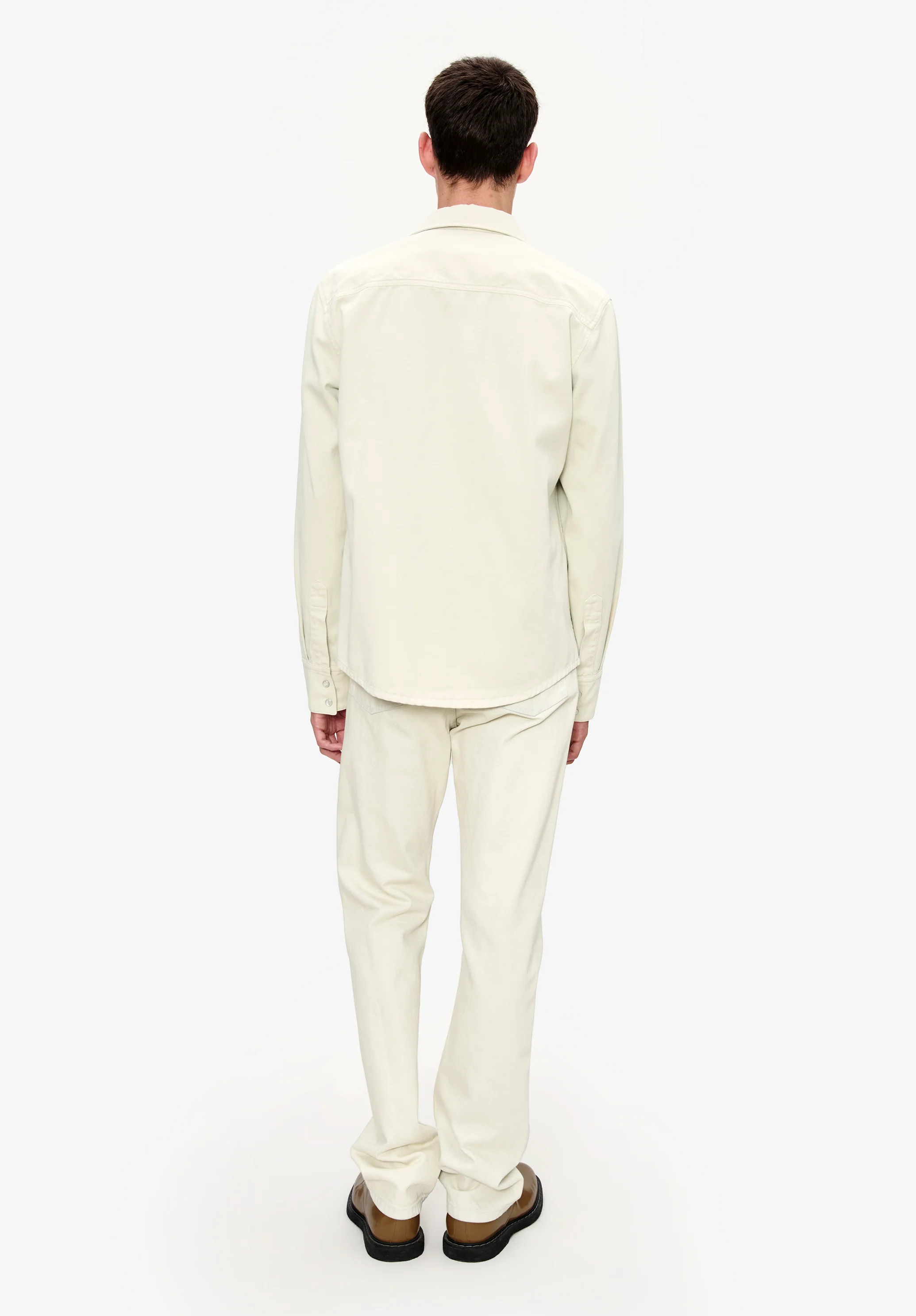 Embroidered logo overshirt