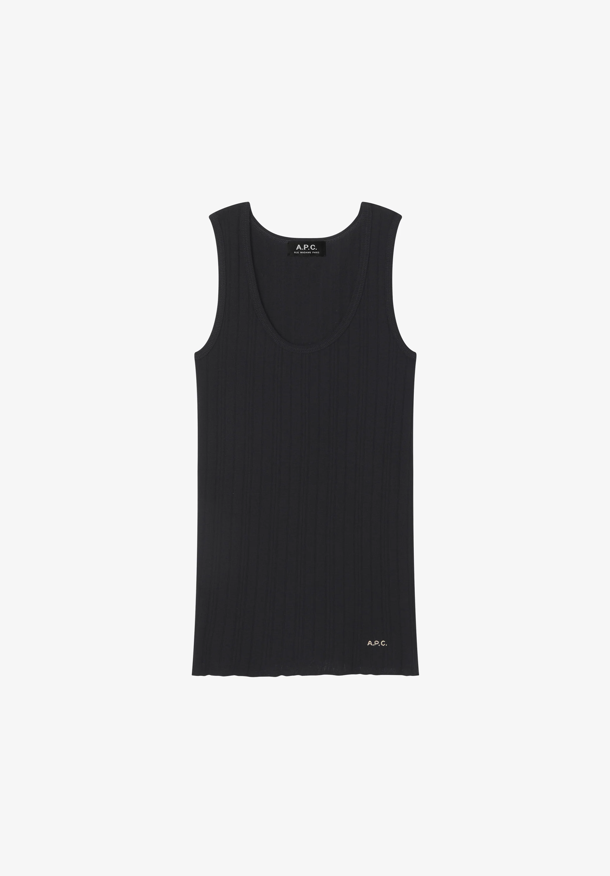 Fitted Lisle thread tank top