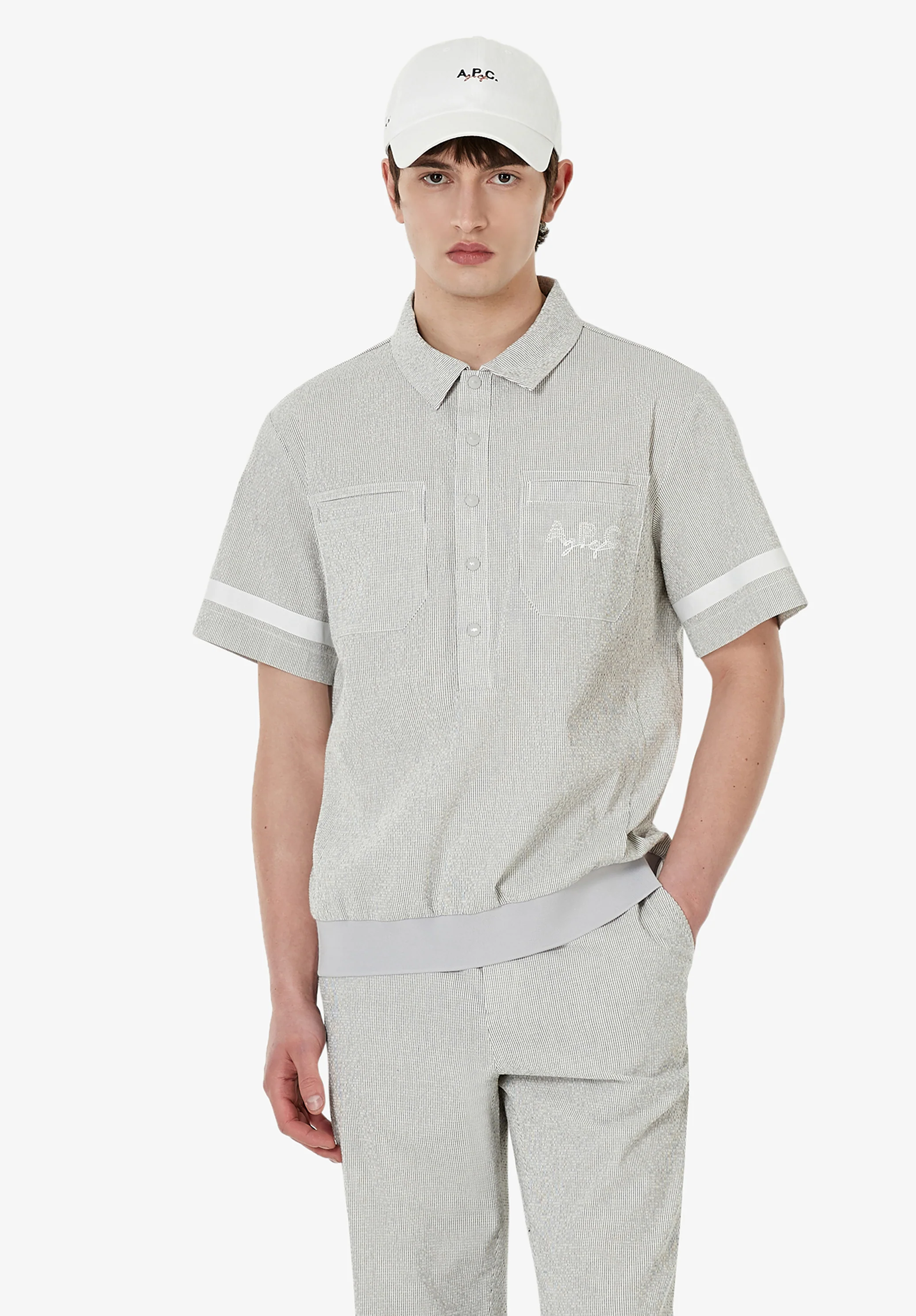 Seersucker polo A.P.C. Golf