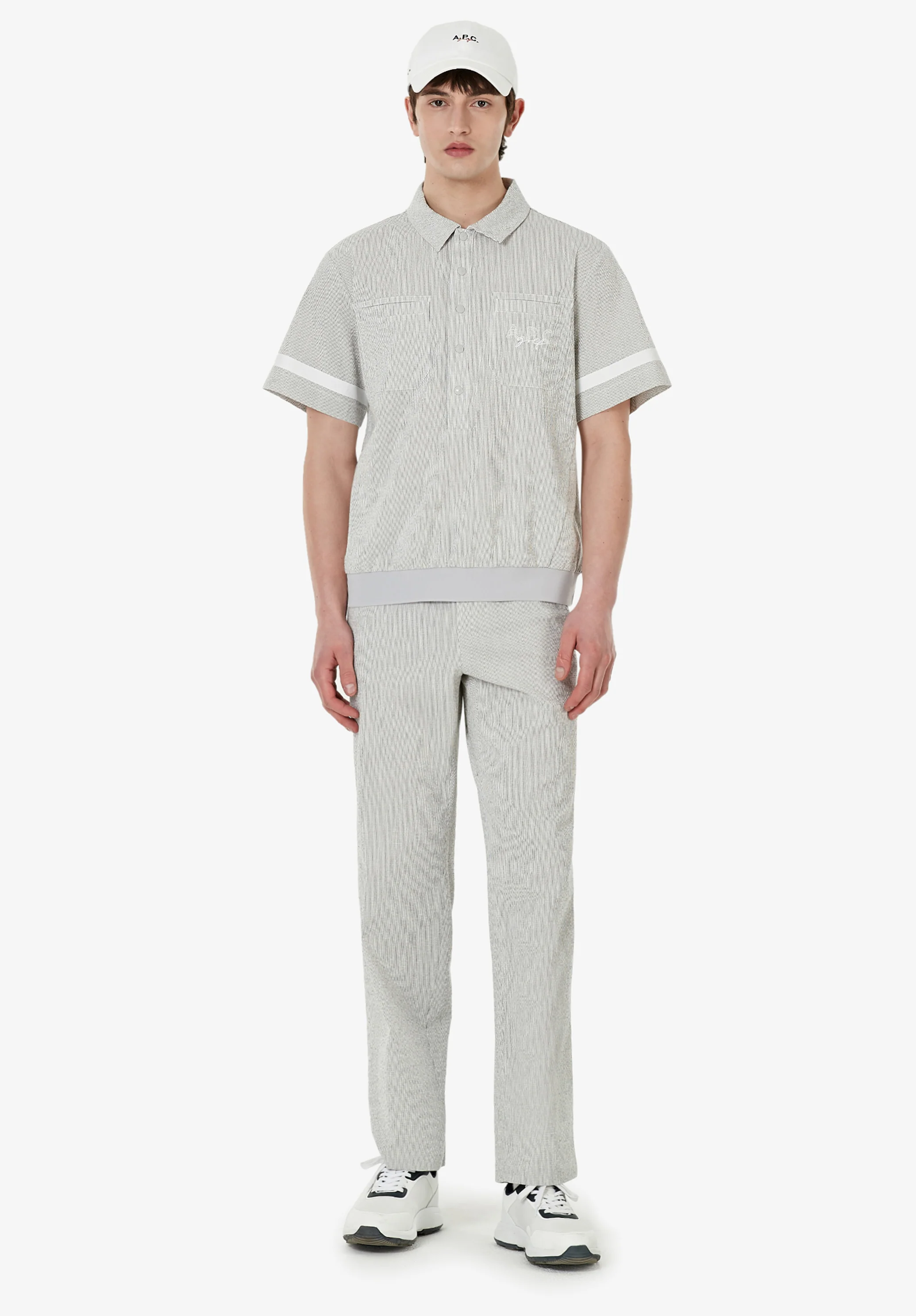 Seersucker polo A.P.C. Golf