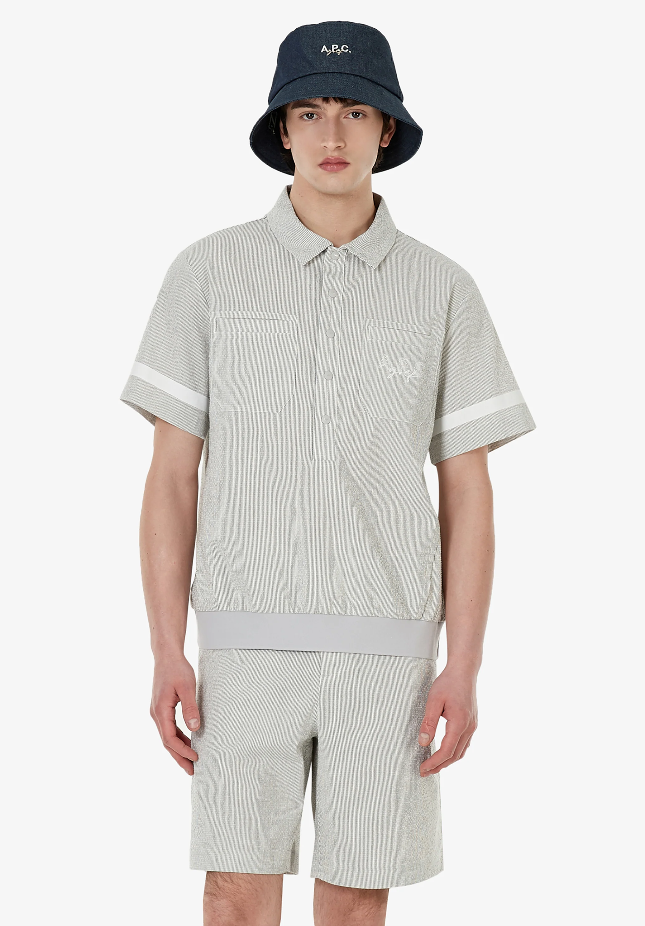 Seersucker polo A.P.C. Golf