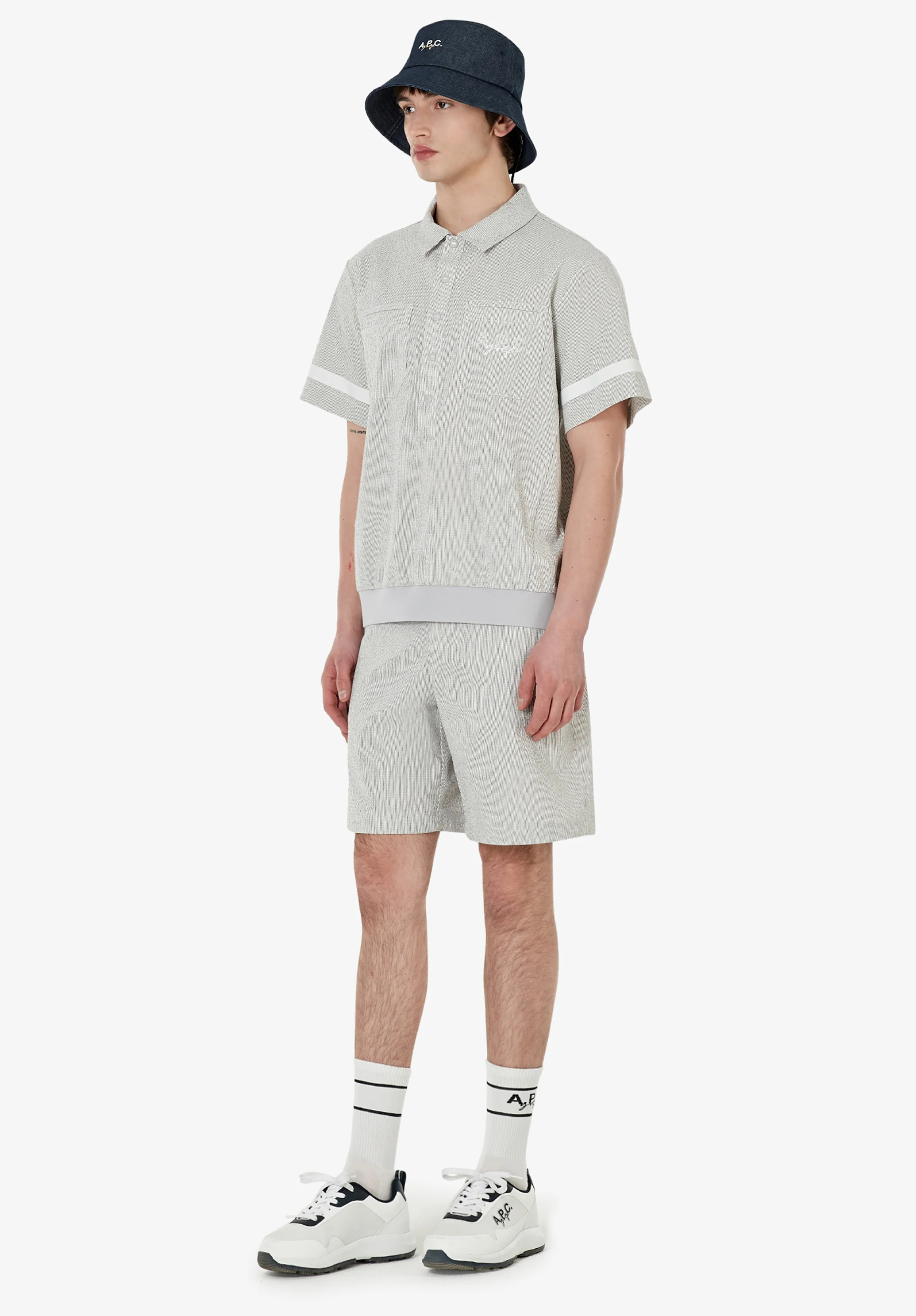 Seersucker polo A.P.C. Golf