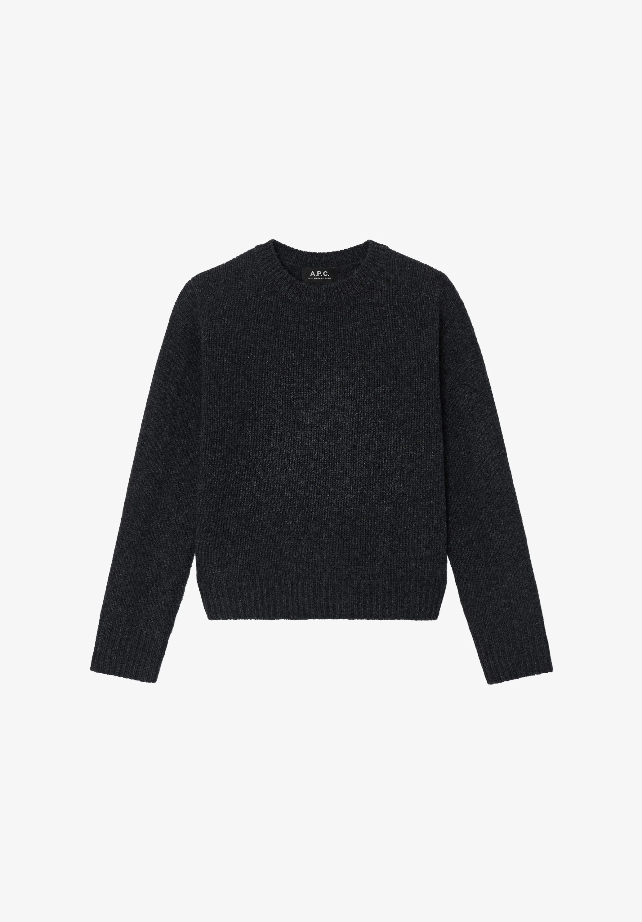 Short crew neck sweater