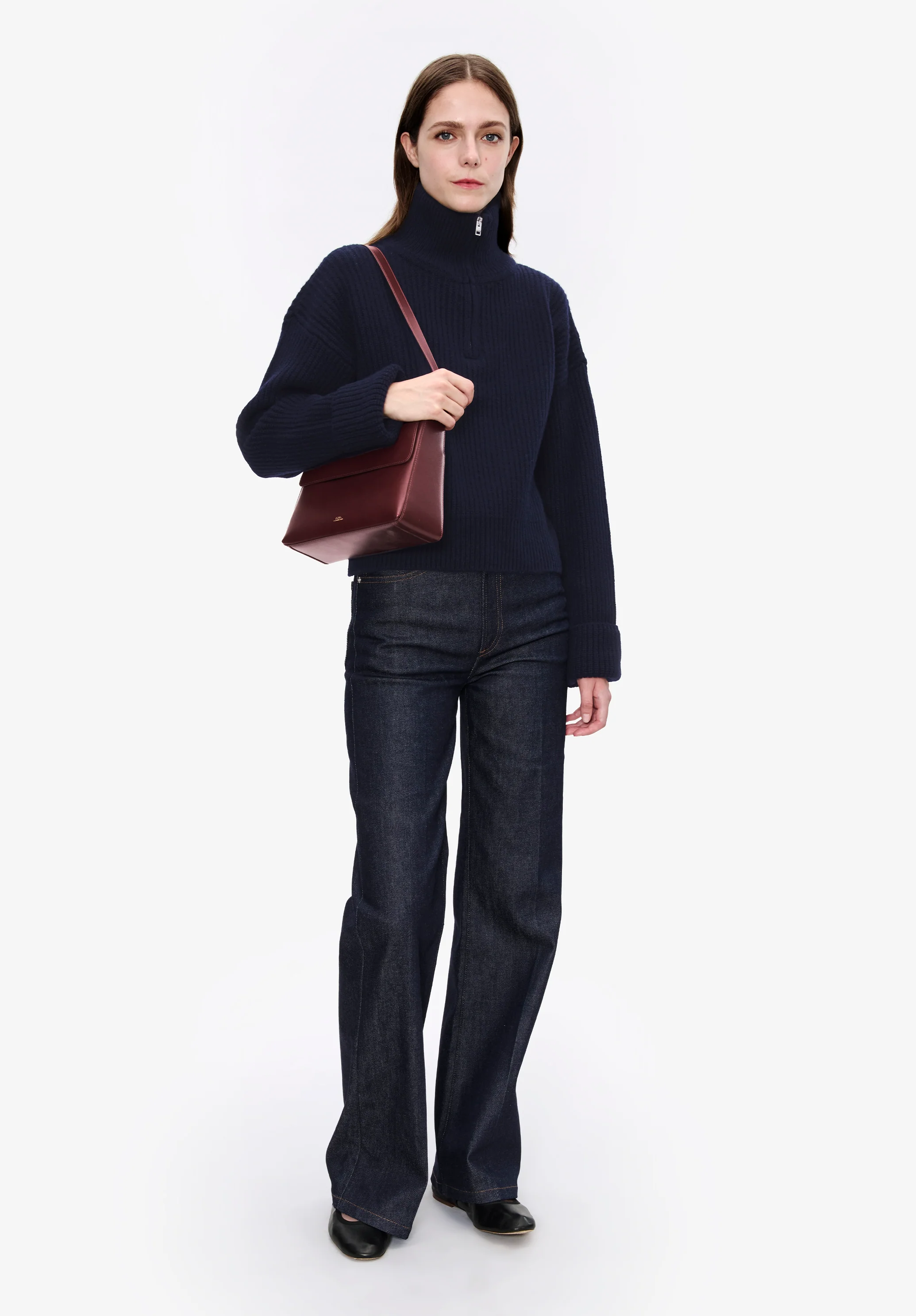 Wide-rib sweater