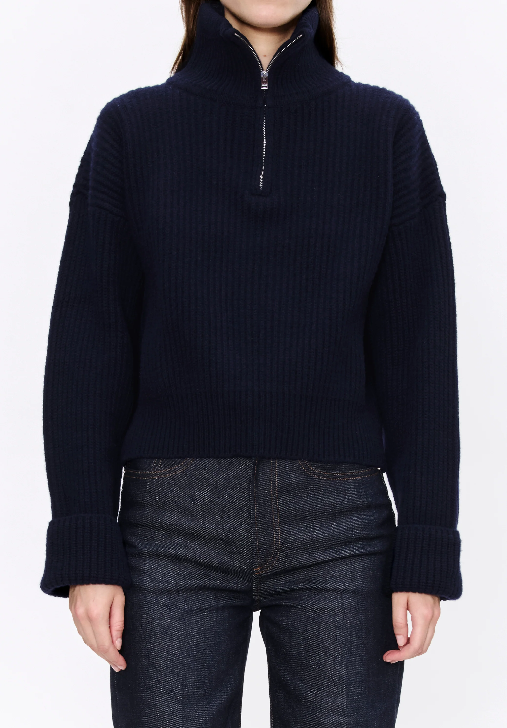 Wide-rib sweater