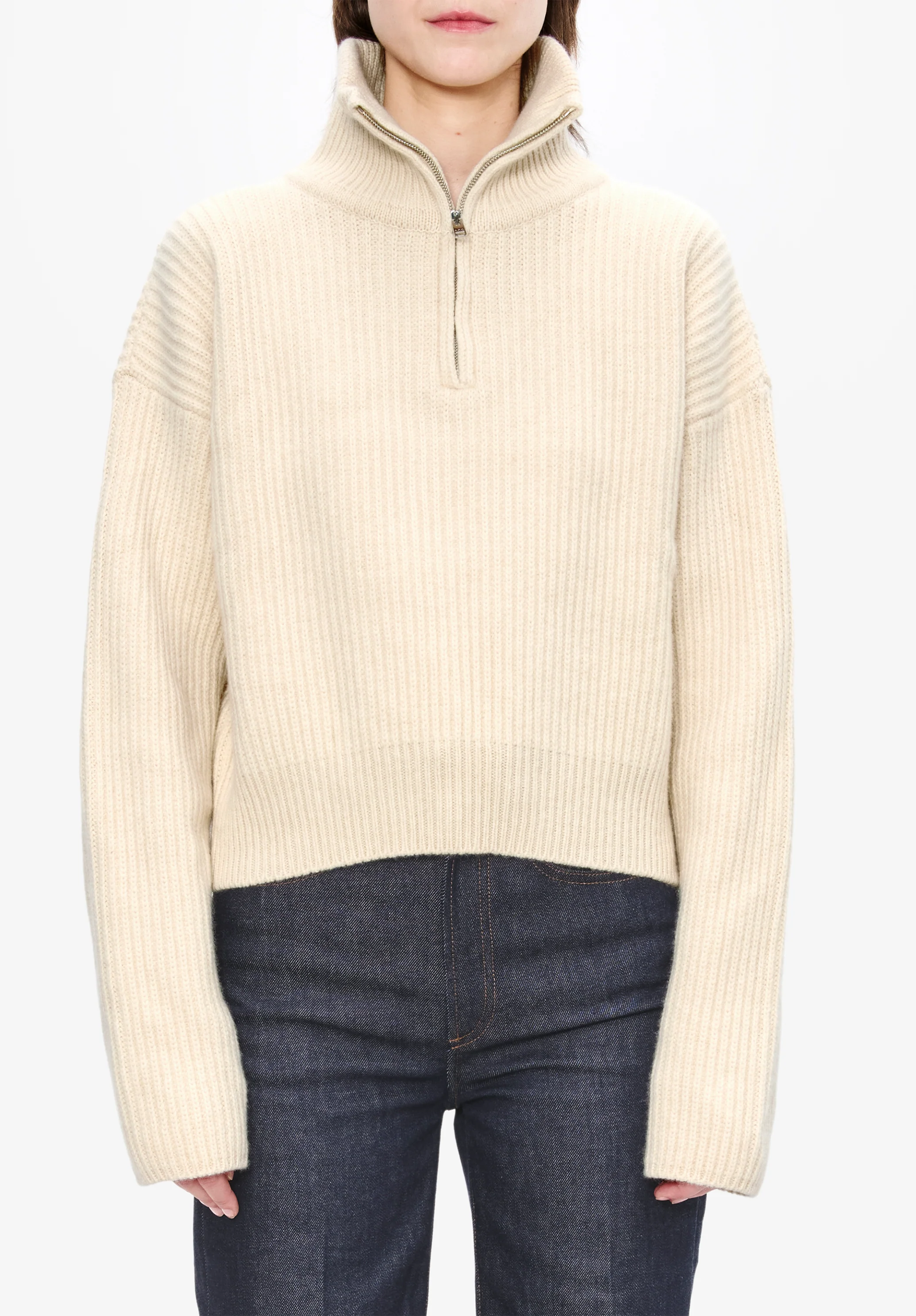 Wide-rib sweater