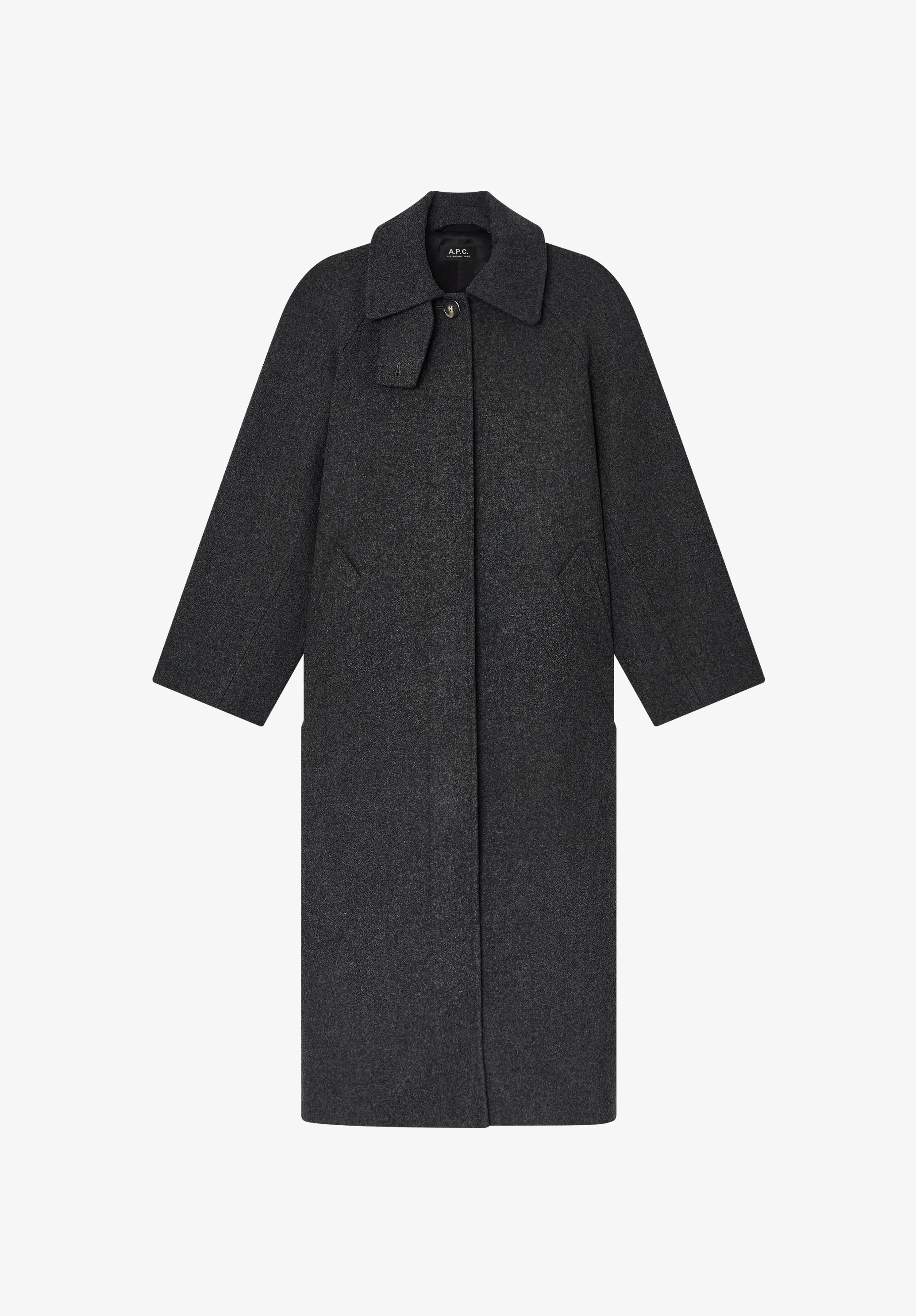 Raglan sleeve coat