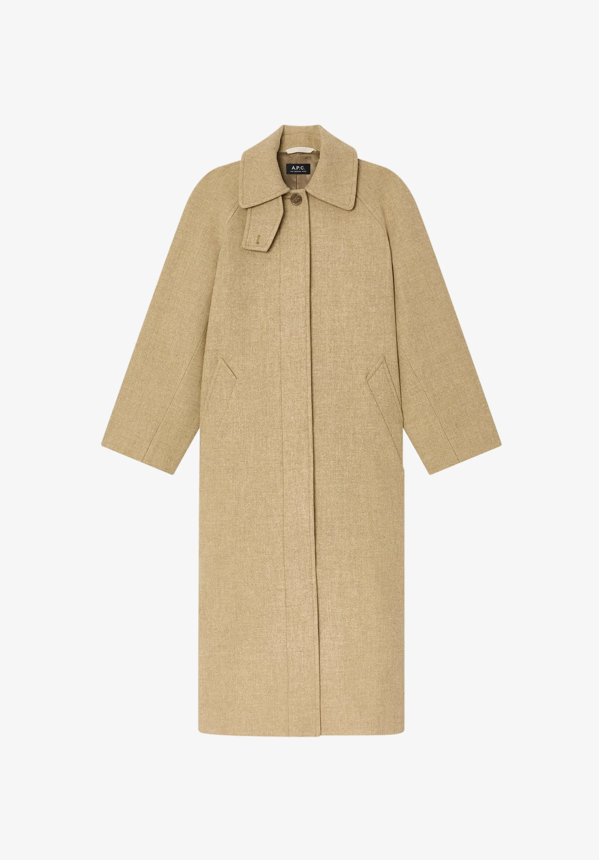 Raglan sleeve coat
