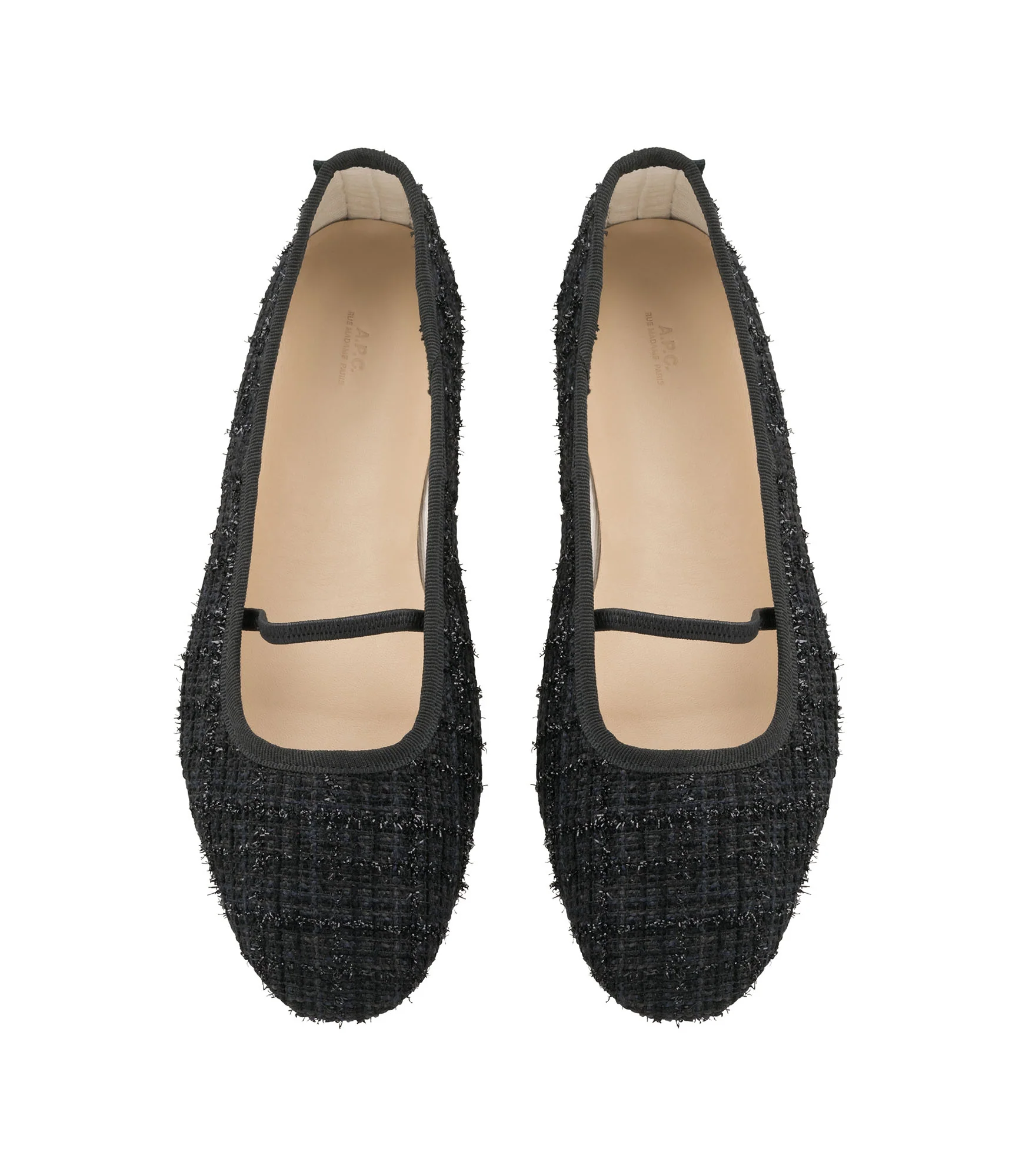 Swan ballet flats