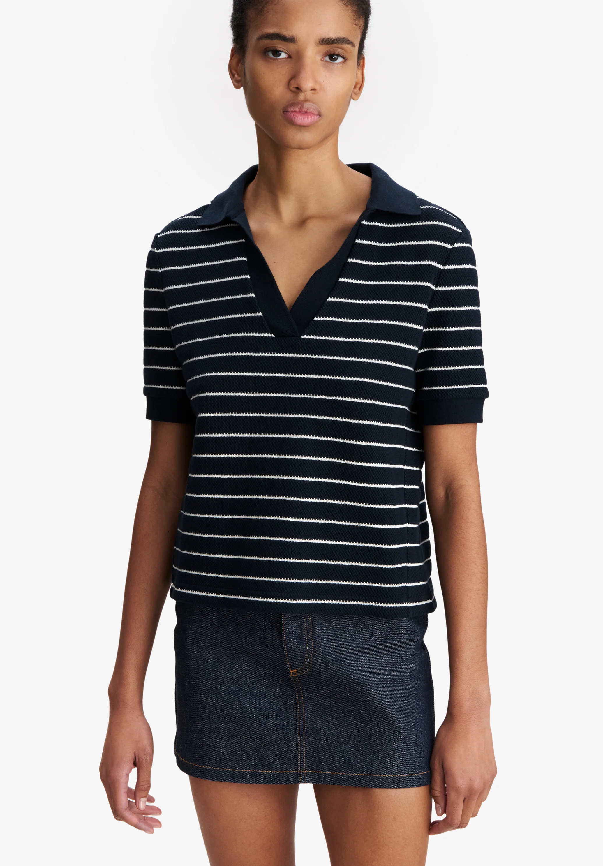 Livia Cropped Polo Shirt