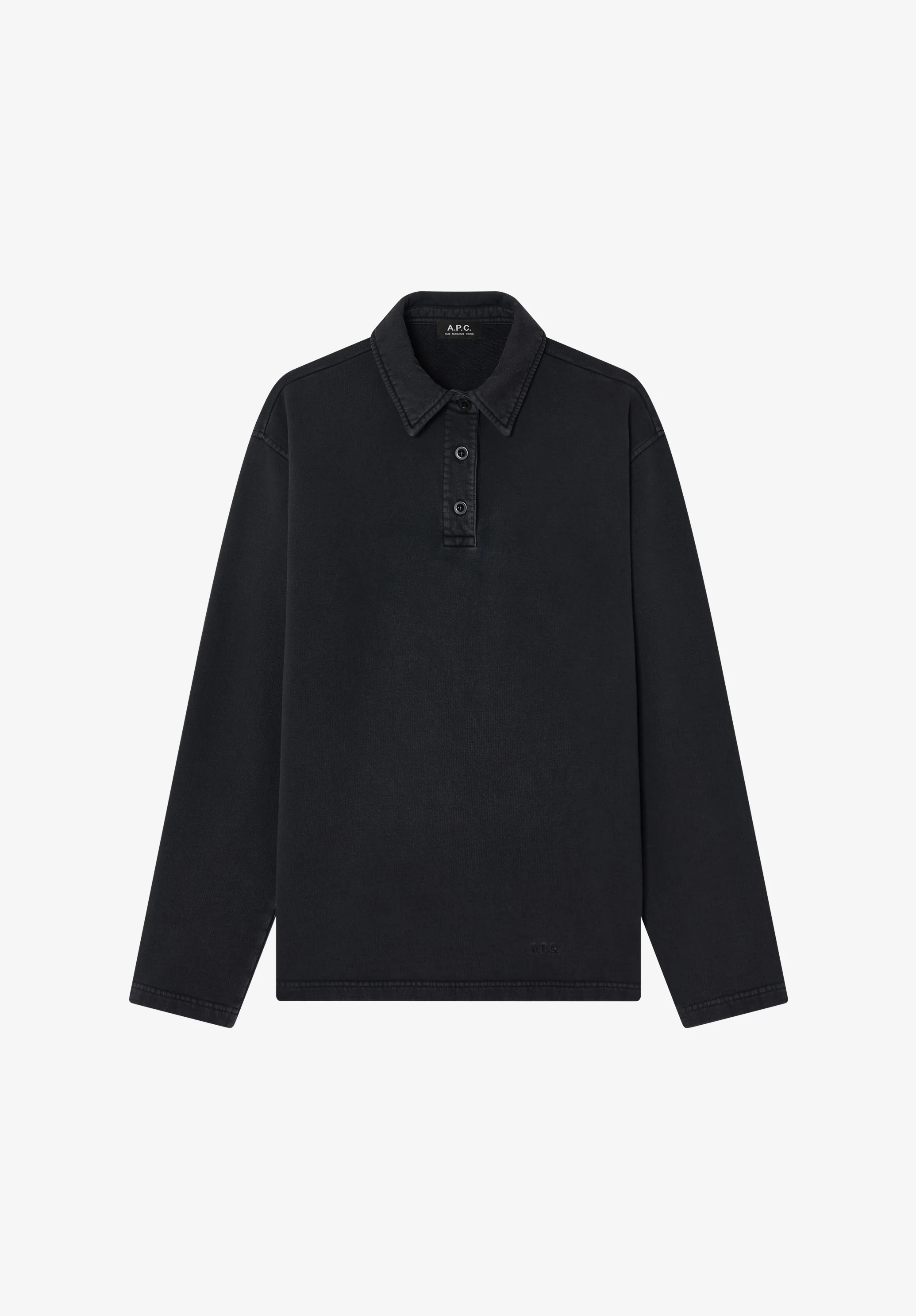 Long-sleeve unisex polo shirt (W)