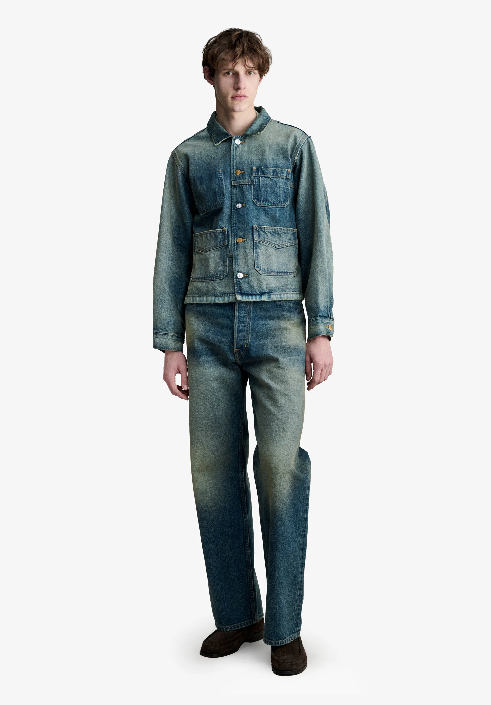 A.P.C. x Brain Dead Selvedge chore jacket