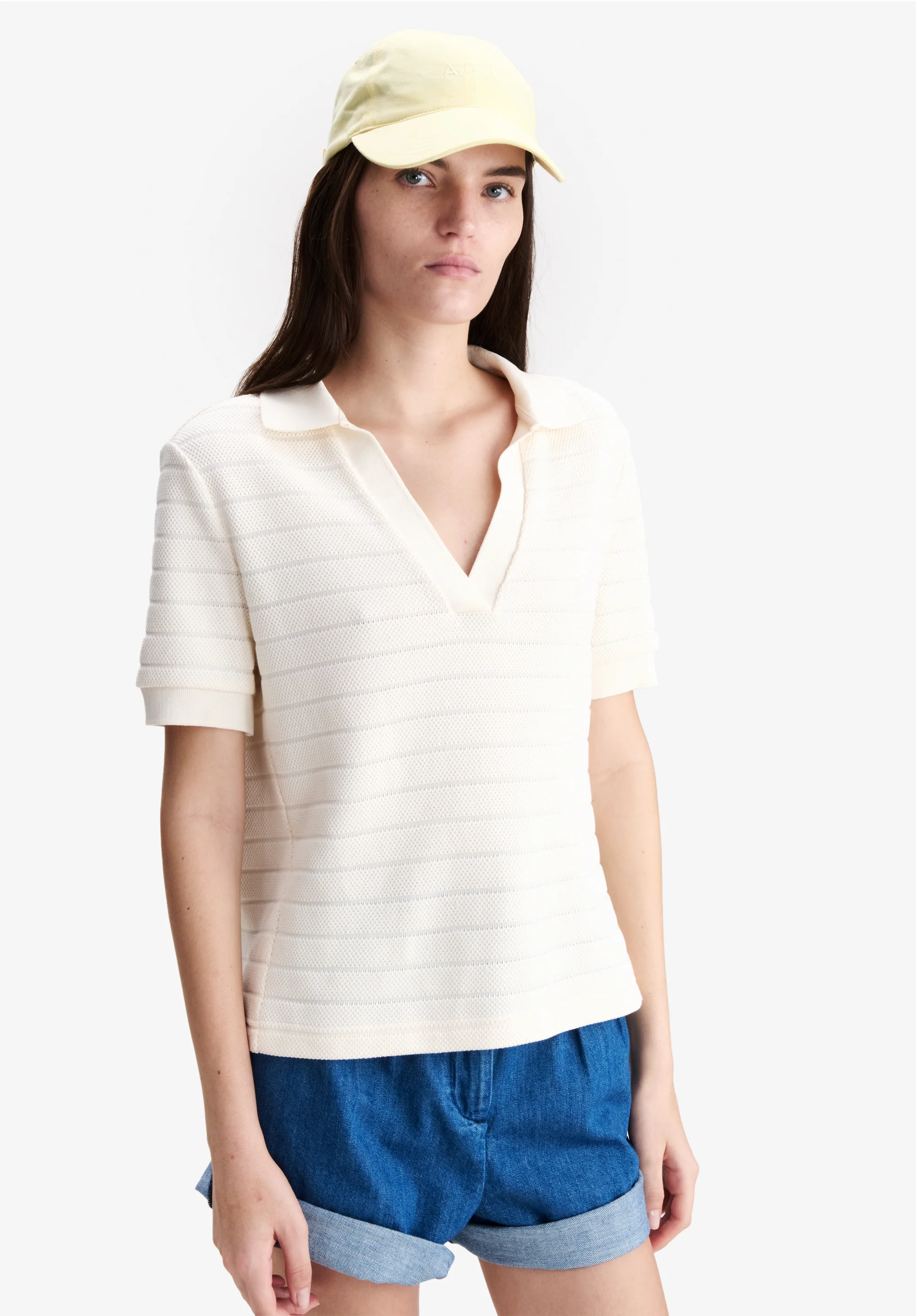 Livia Cropped Polo Shirt